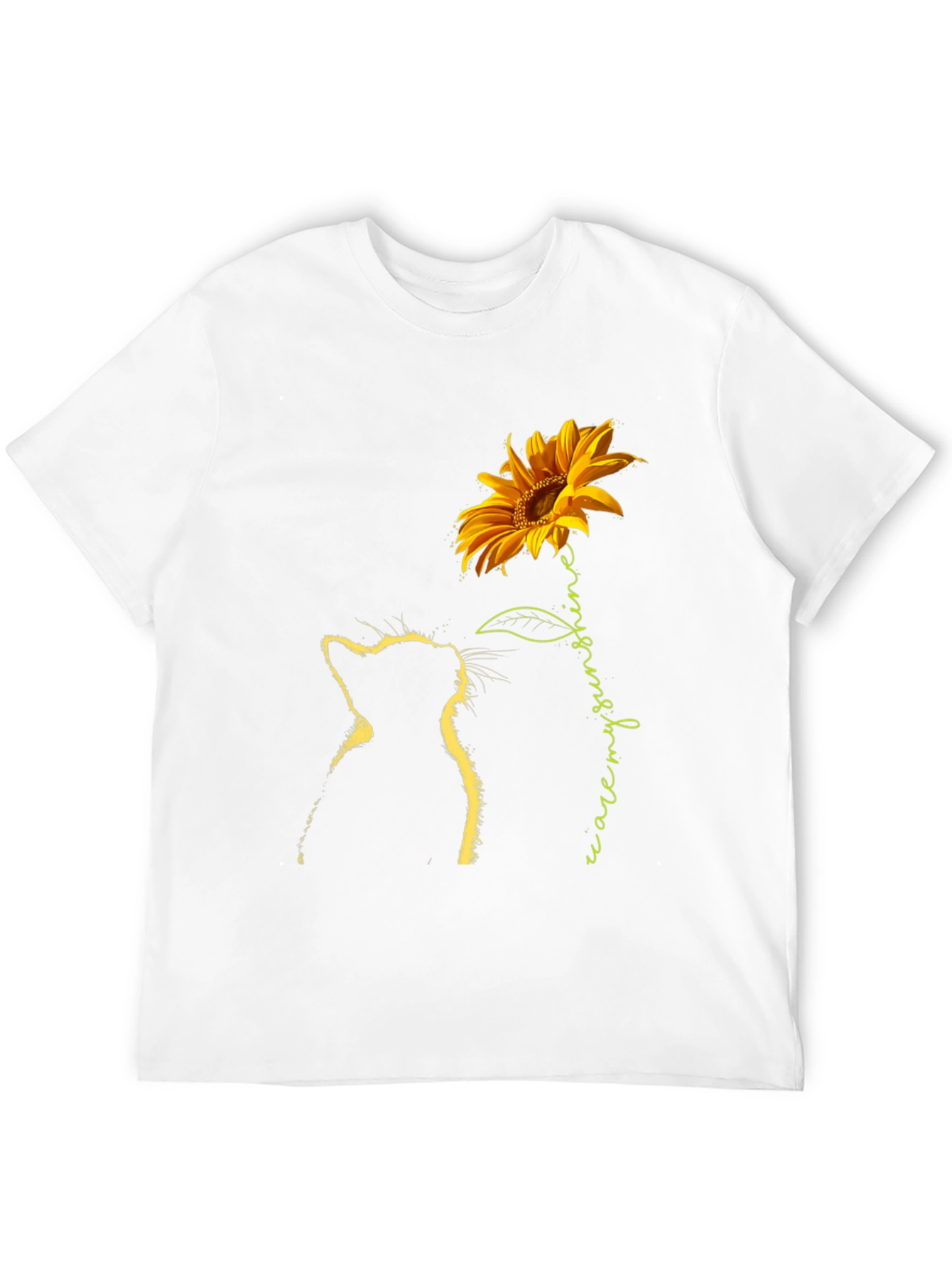 Black Cat & Sunflower Graphic Tee - Black view 12