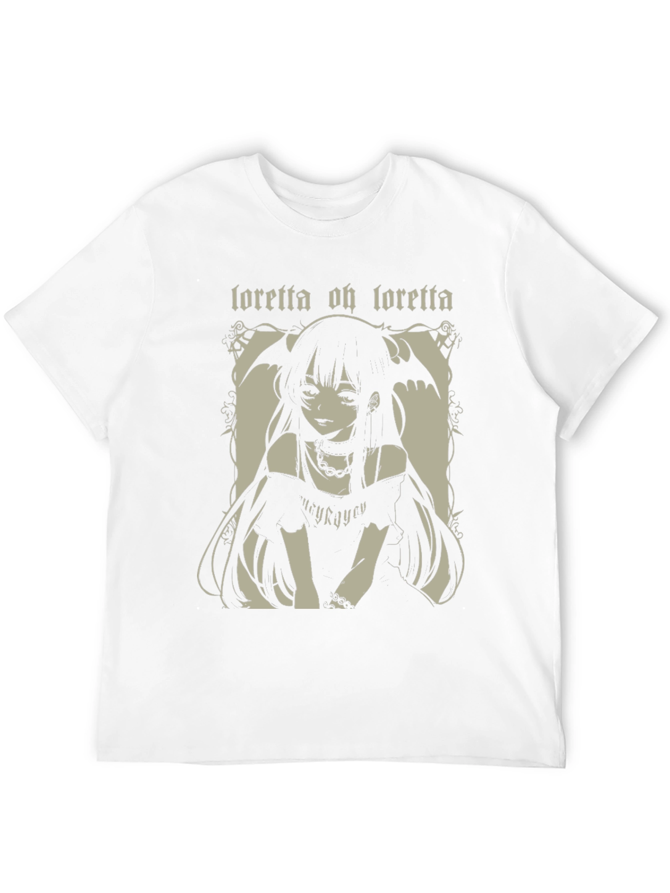 Black Loretta Oh Loretta Anime Graphic Tee view 12