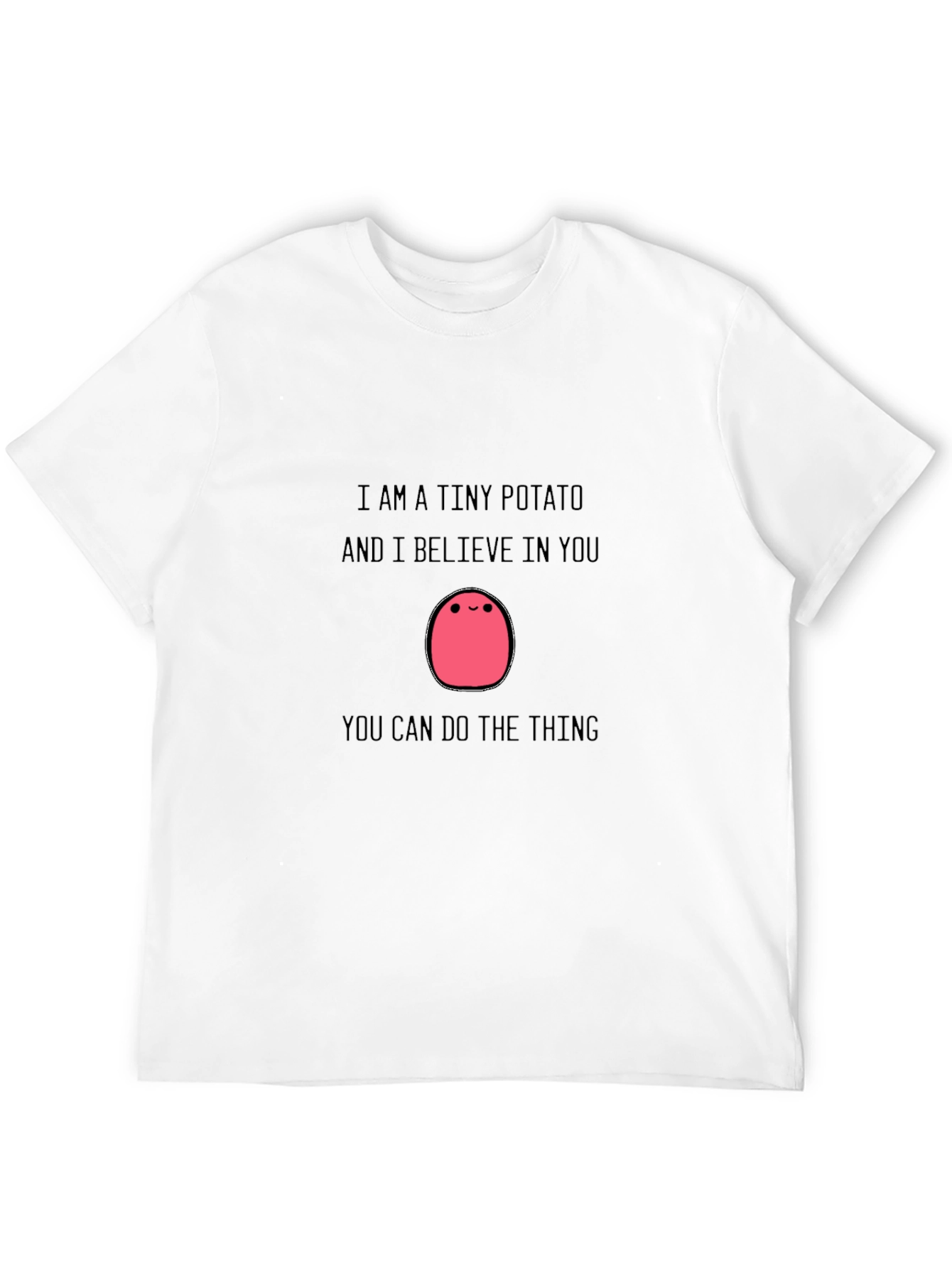 Black Tiny Potato Motivational T-Shirt view 12
