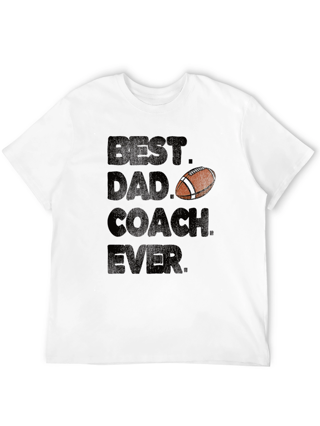 Black Best Dad Coach Ever T-Shirt view 12