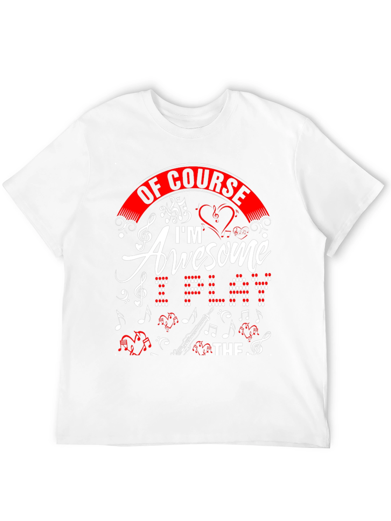 Black Awesome Oboe Player T-Shirt view 12