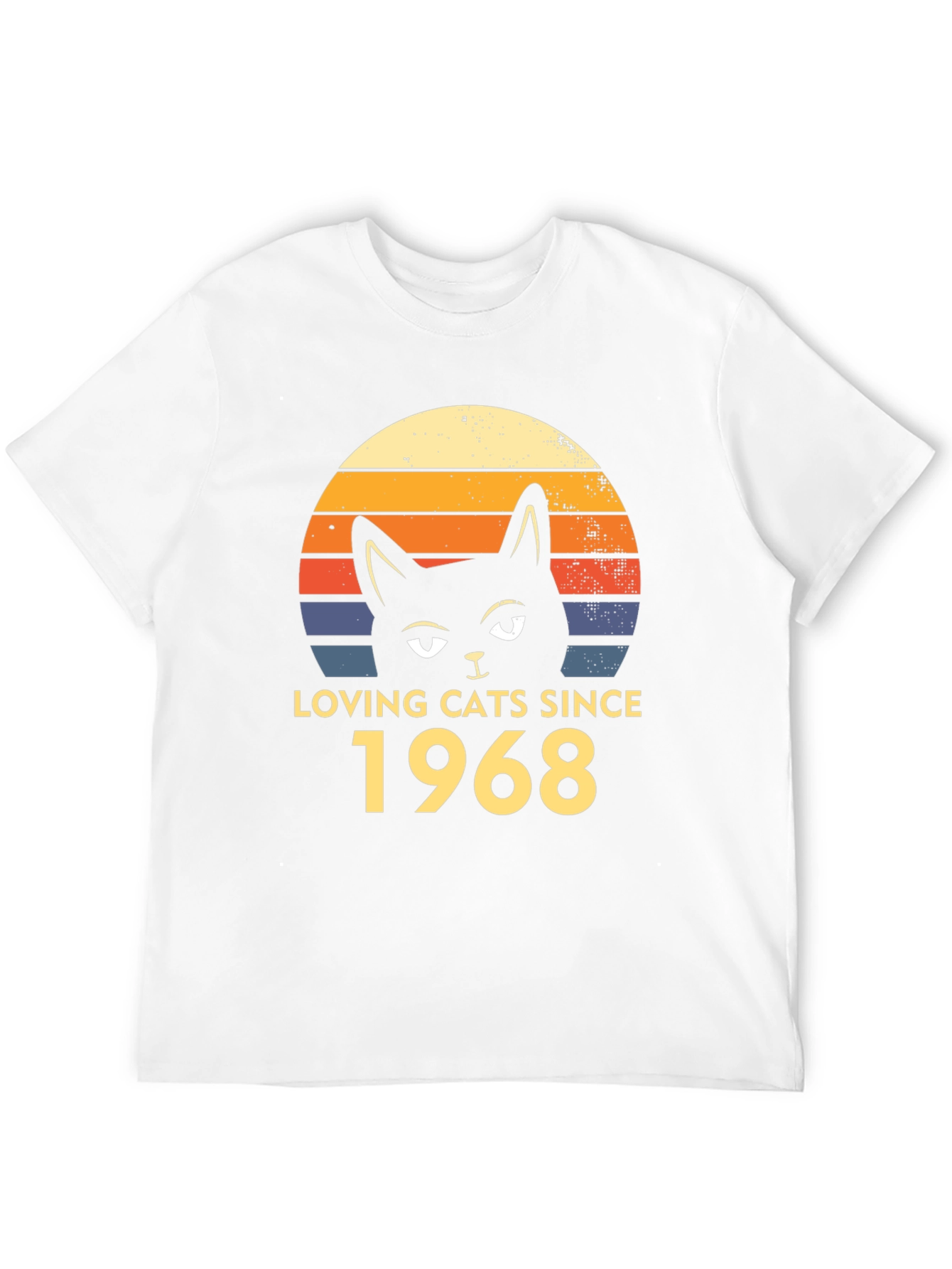 Black Loving Cats Since 1968 T-Shirt Retro Style view 12