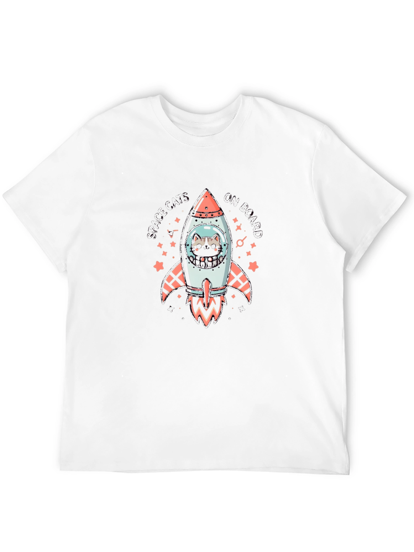 Space Cats Rocket Graphic Tee - 12