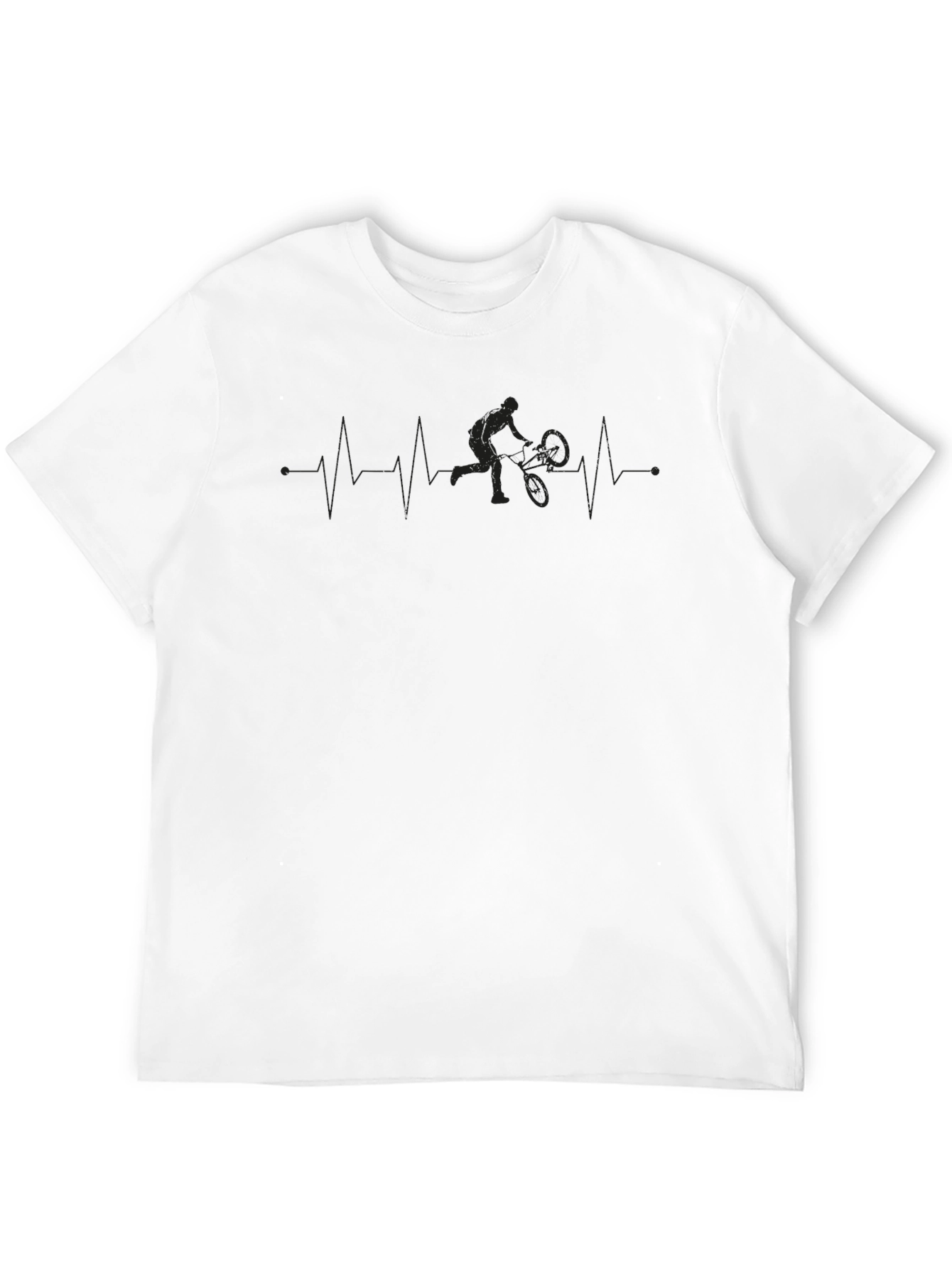 Tennis Player Heartbeat T-Shirt - Black - 12