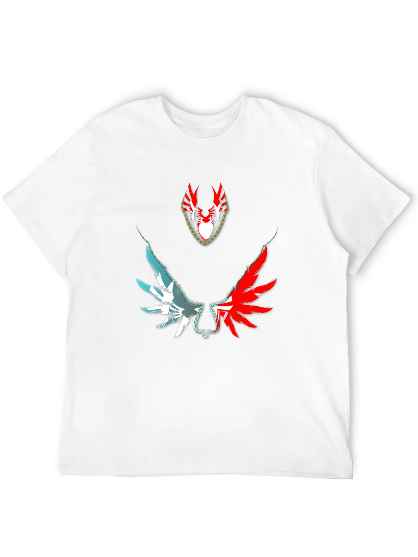 Black Winged Emblem Graphic Tee view 12