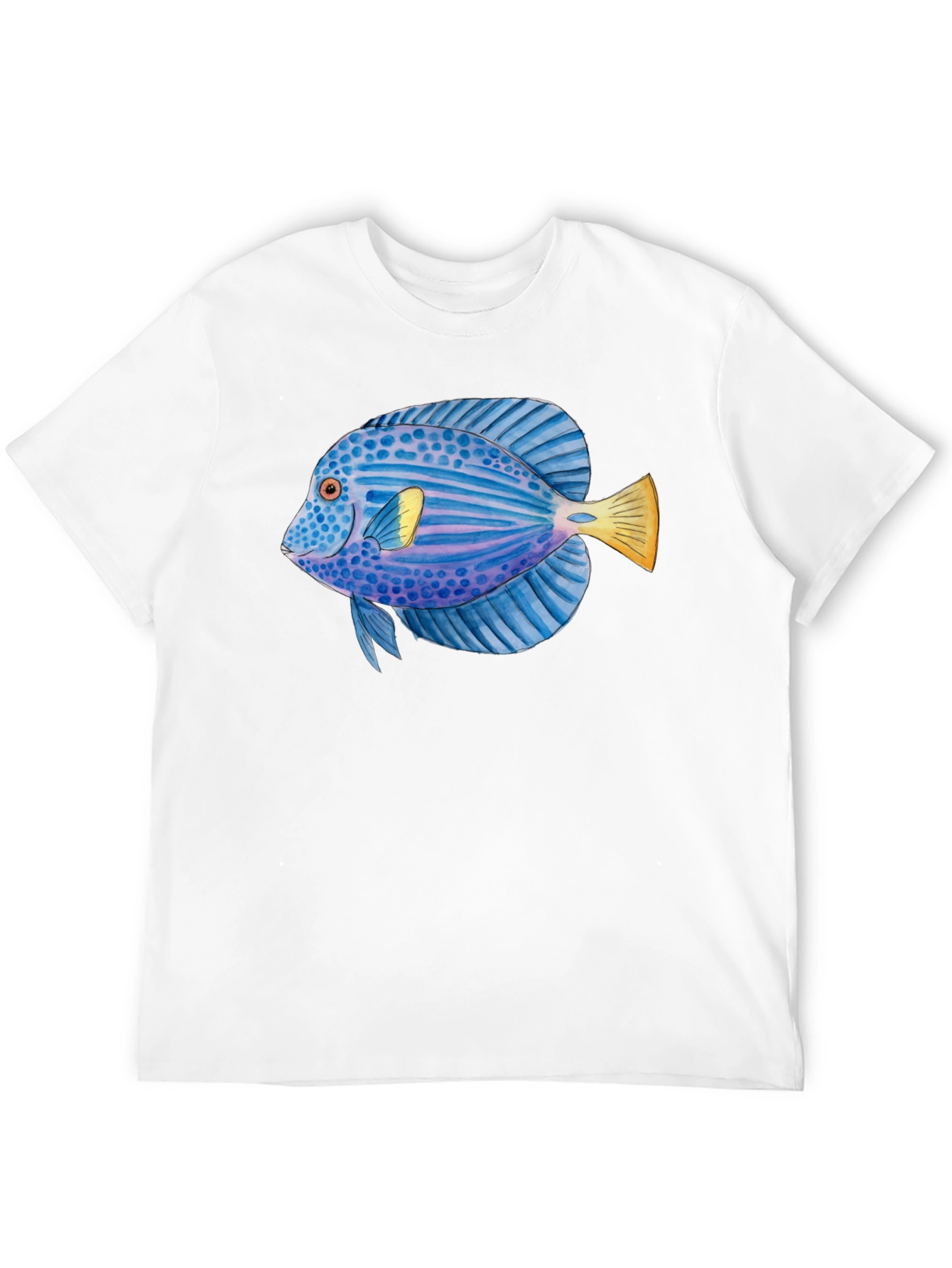 Black Cool Fish Graphic T-Shirt view 12