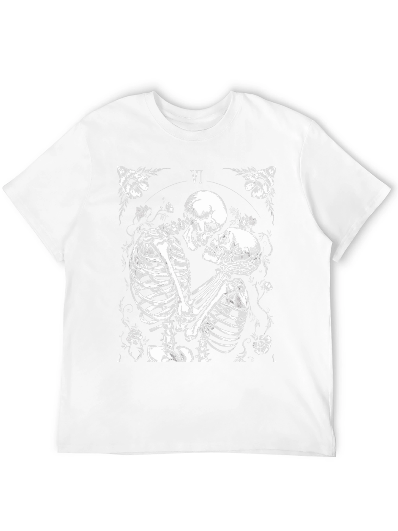 Black Skeleton Love T-Shirt view 12