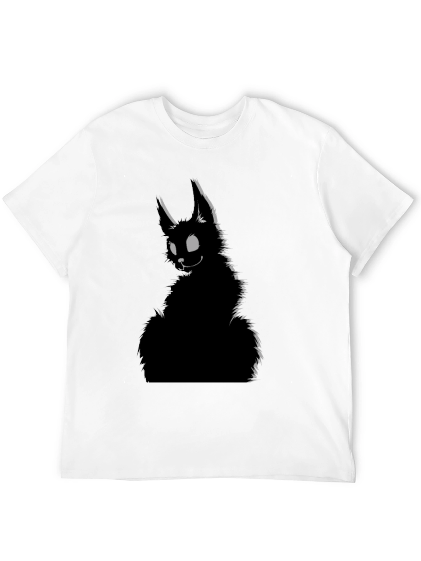 Black Black Cat Graphic T-Shirt - Men's Casual Tee view 12