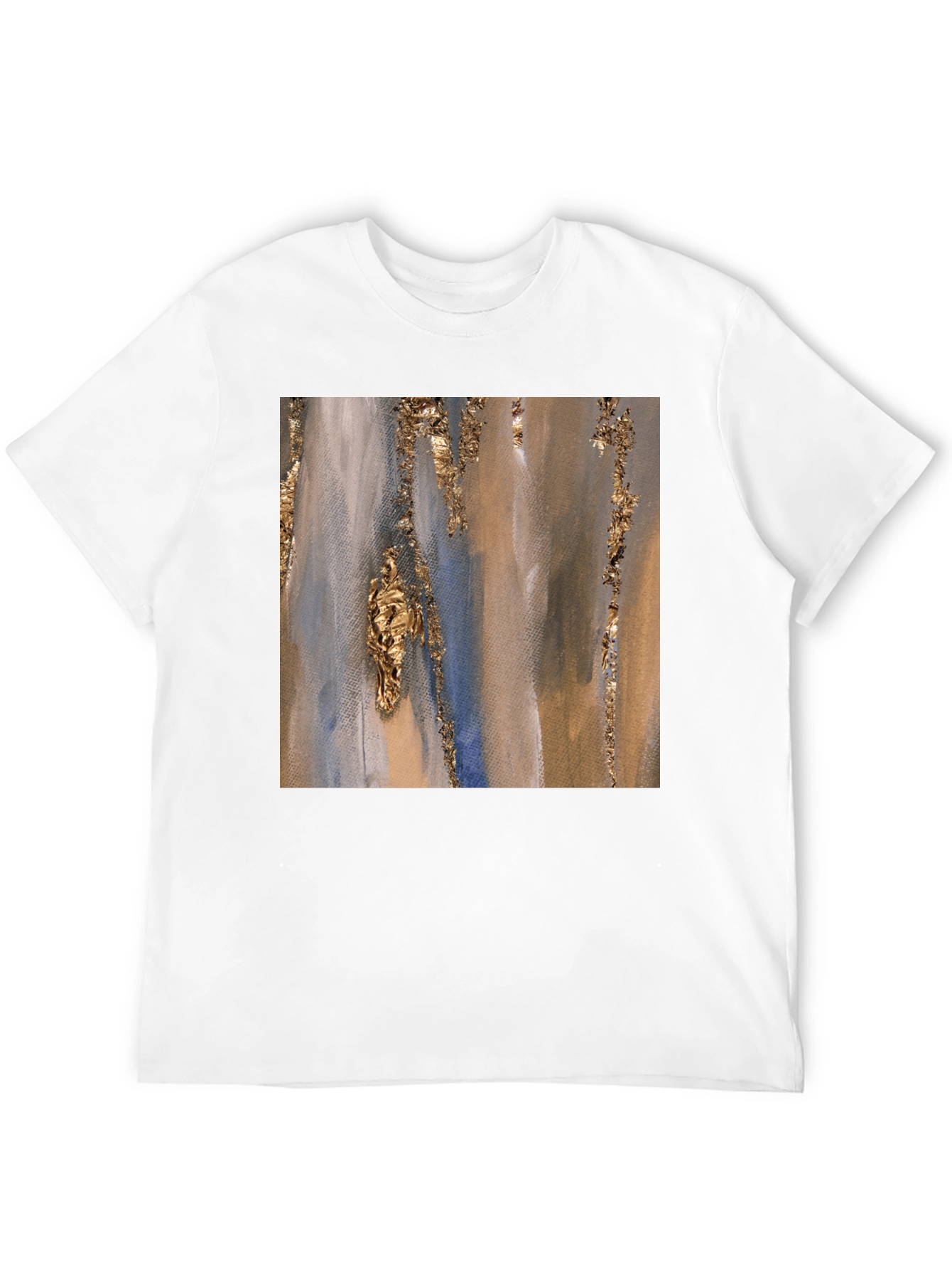 Black Abstract Art Print T-Shirt view 12