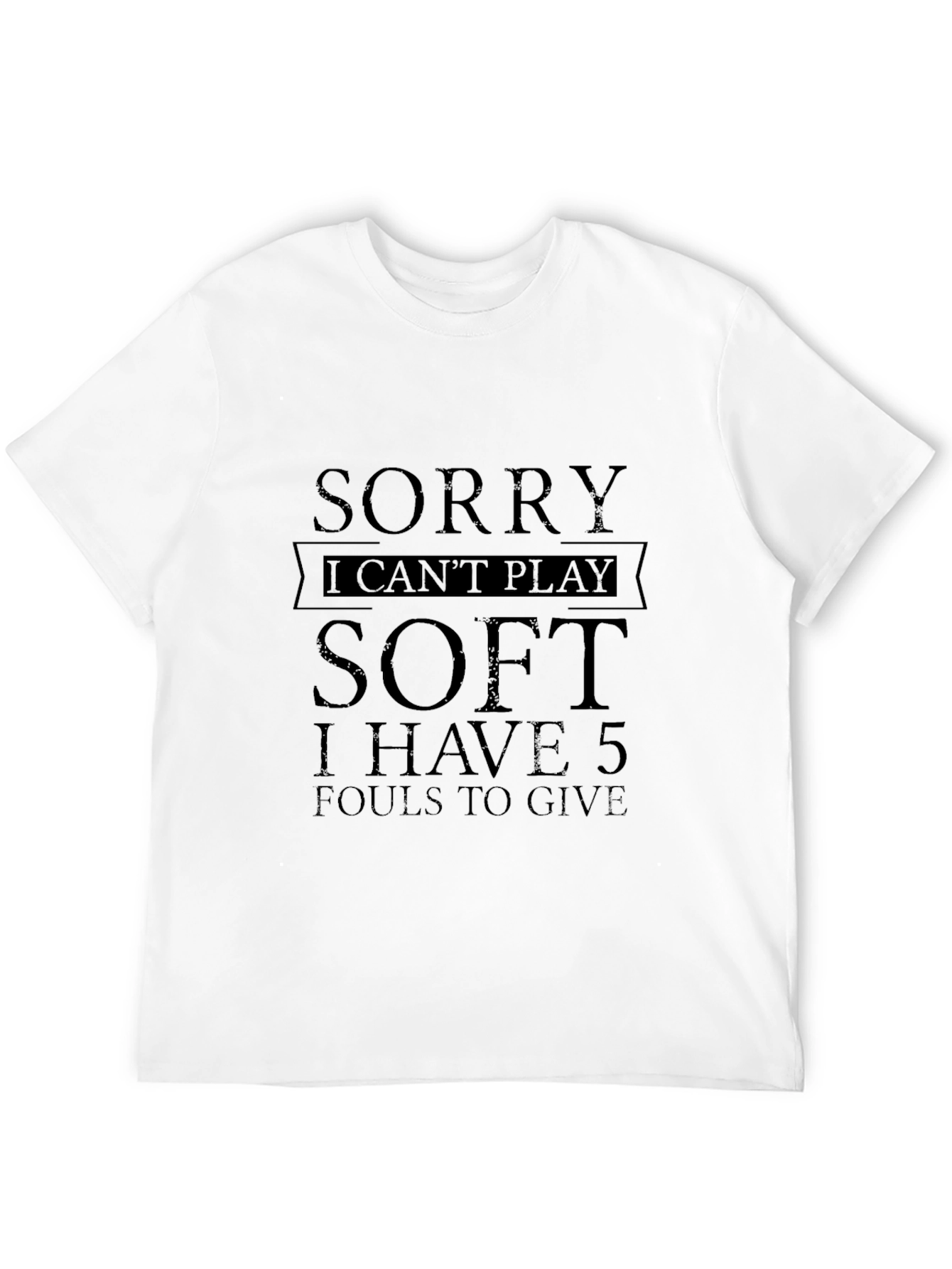 Black Sorry I Can't Play Soft T-Shirt view 12
