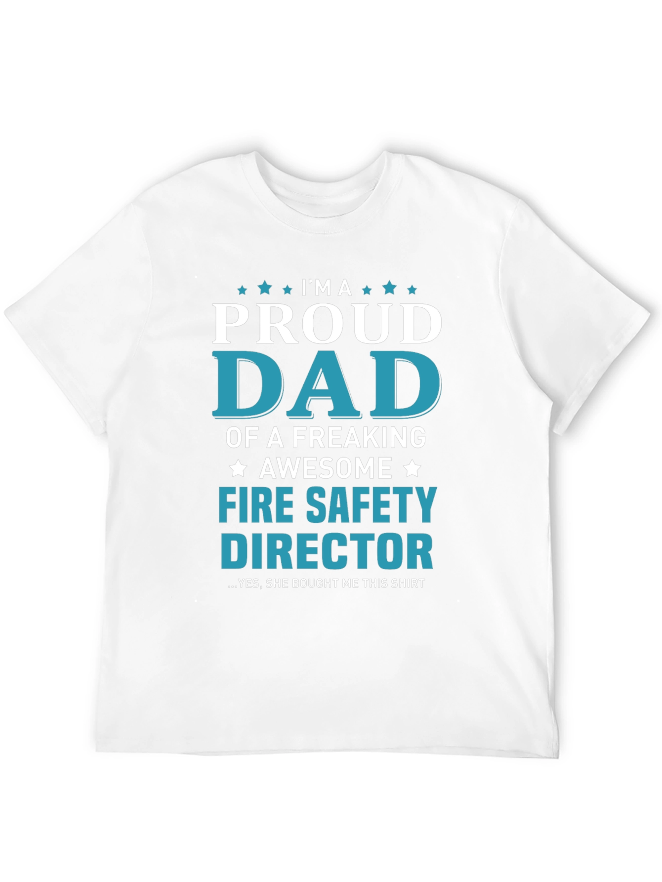 Black Proud Dad Fire Safety Director Graphic T-Shirt view 12