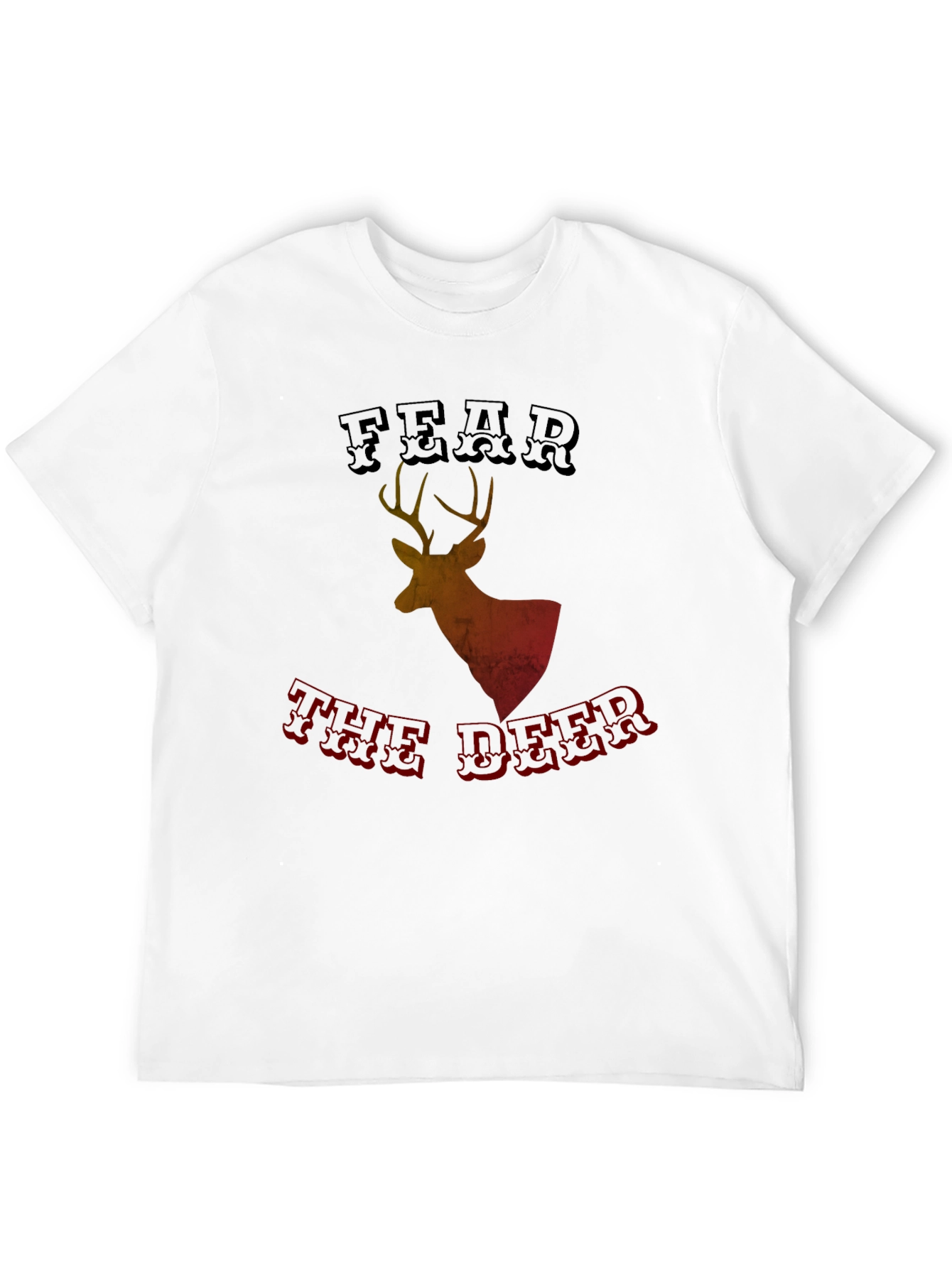 Black Fear the Deer Graphic Tee - Black view 12