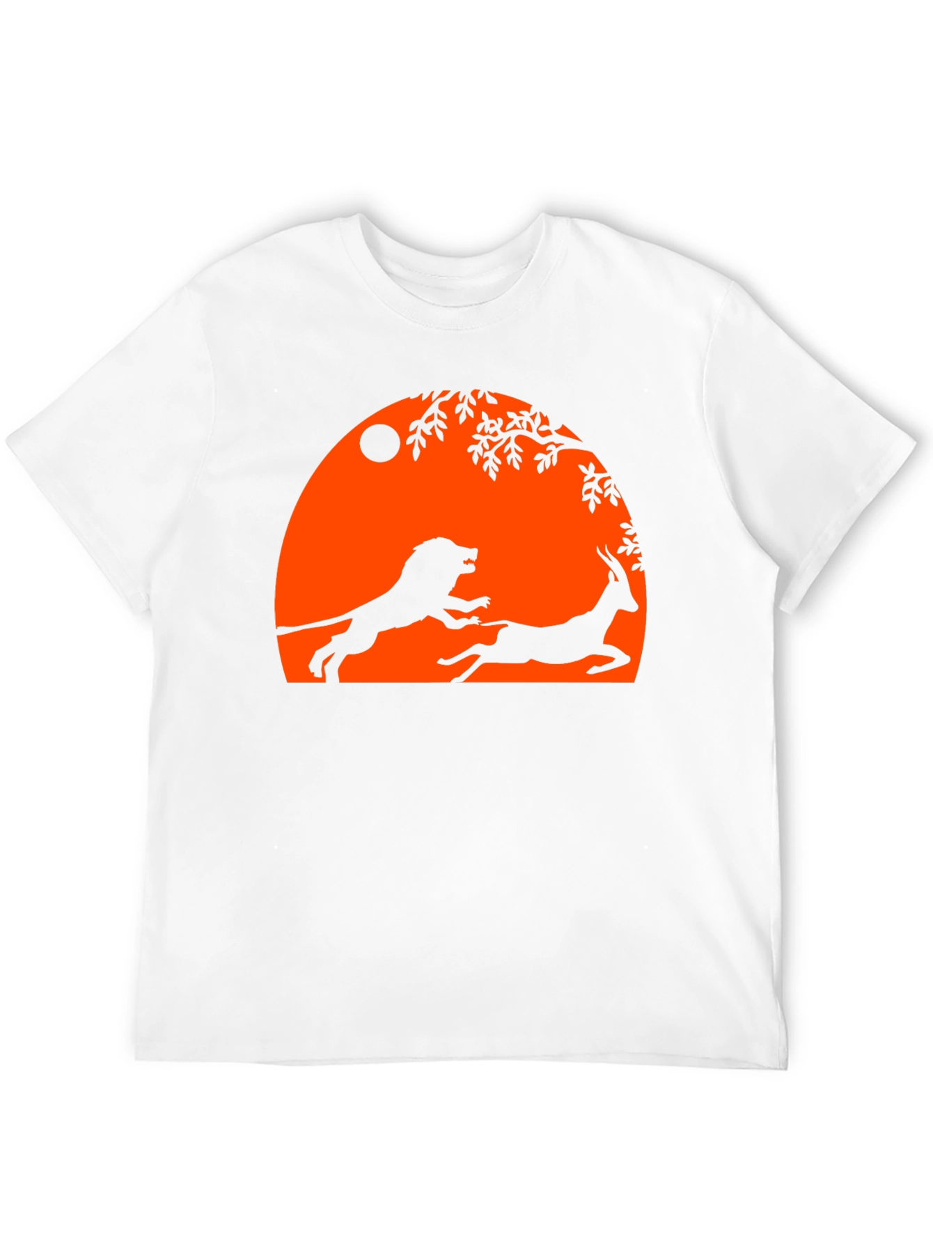 Black Lion and Antelope Graphic Tee - Black view 12