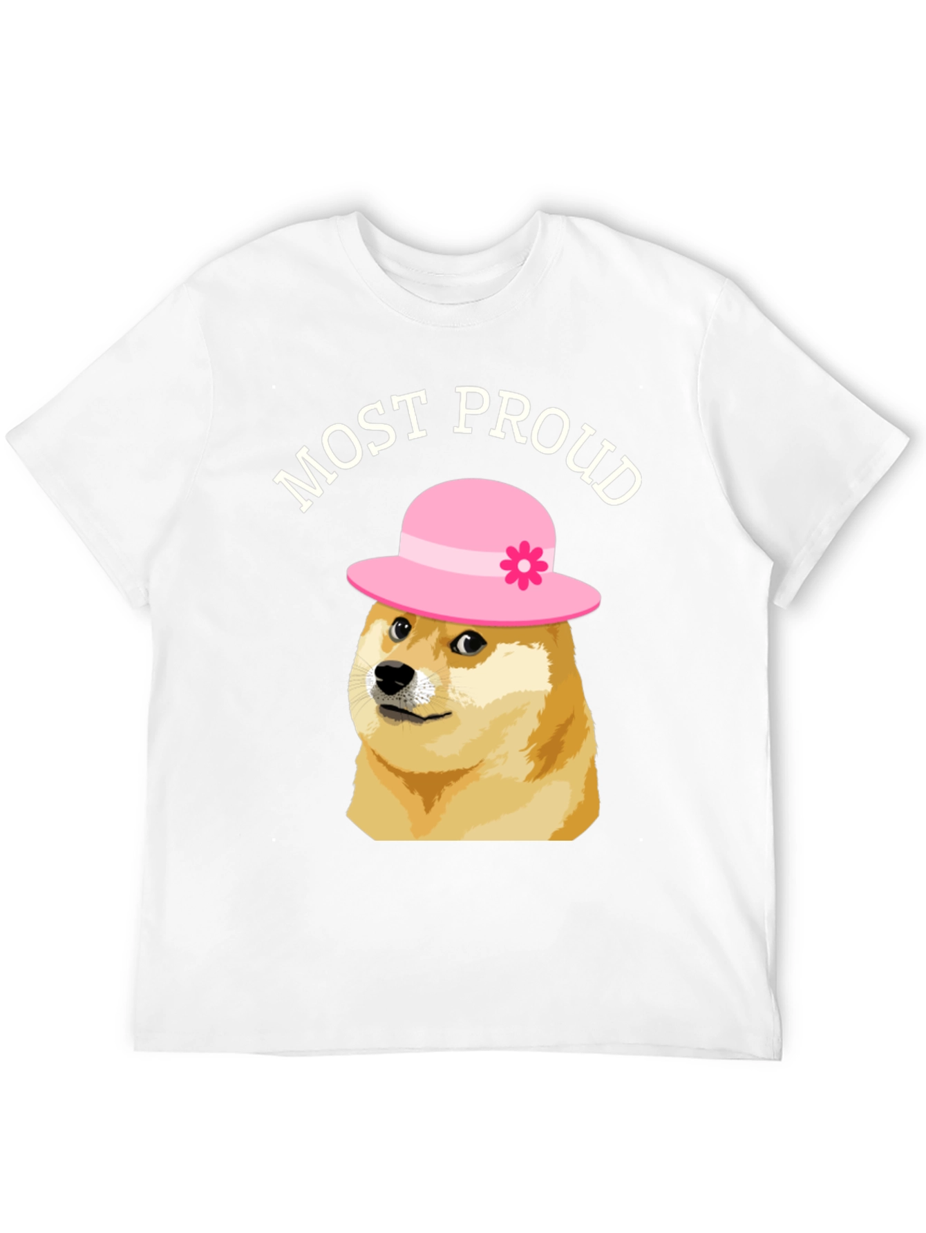 Black Most Proud Doge T-Shirt - Black view 12