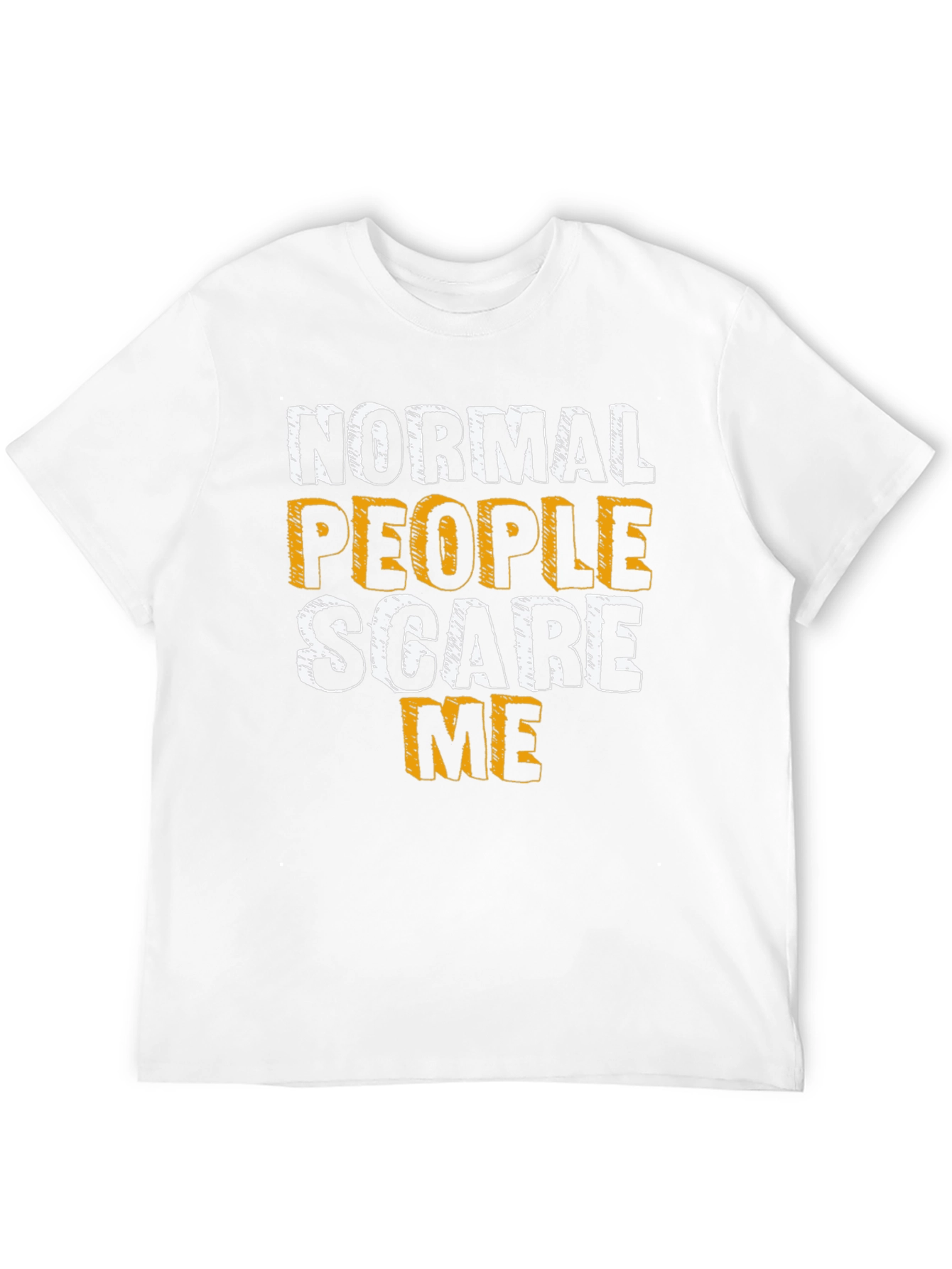 Black Normal People Scare Me T-Shirt view 12