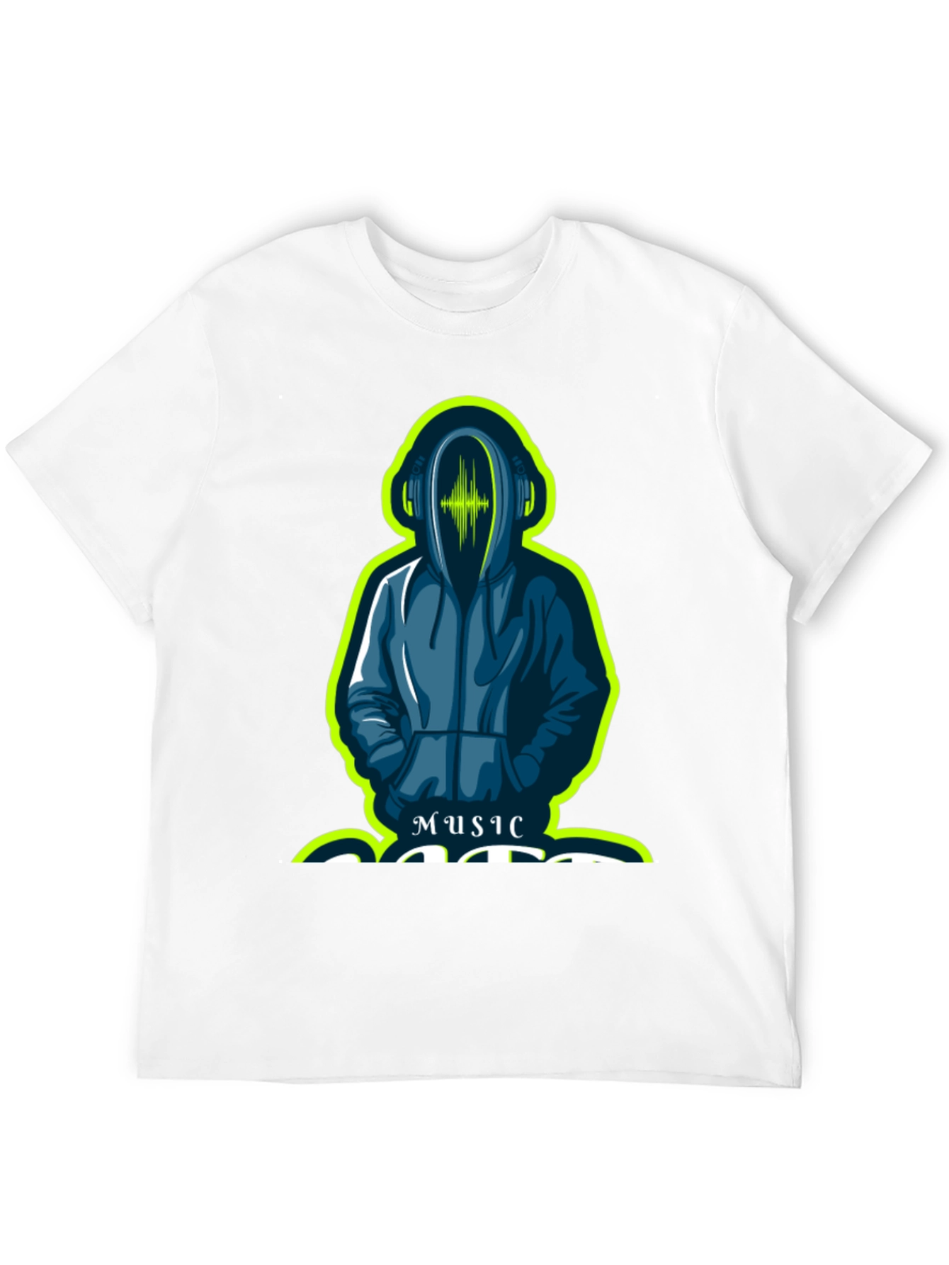 Black Music Lover's Hooded Graphic Tee view 12