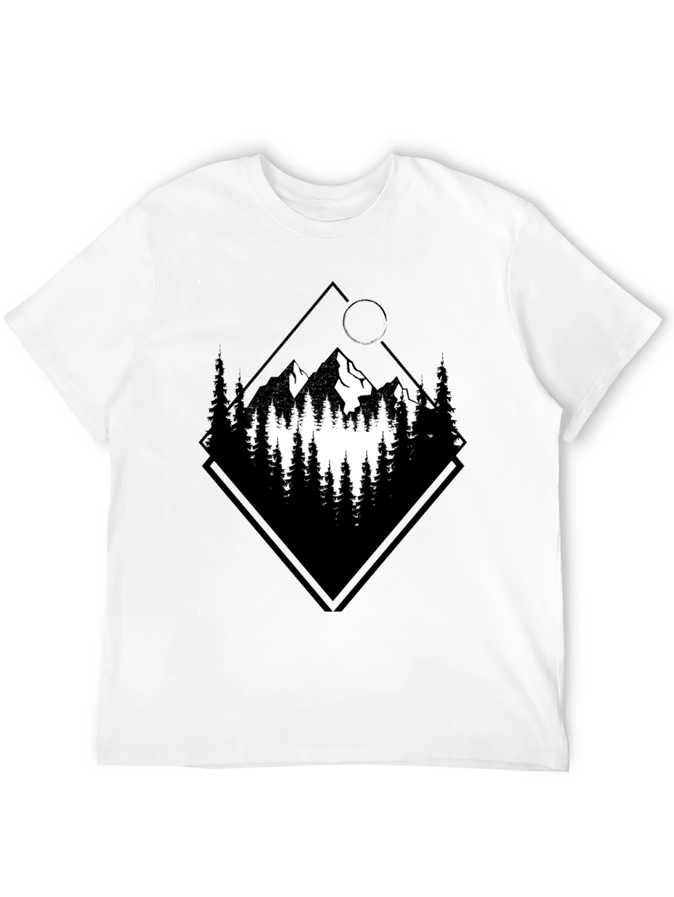 Black Mountain Graphic Tee - Nature Inspired Design view 12