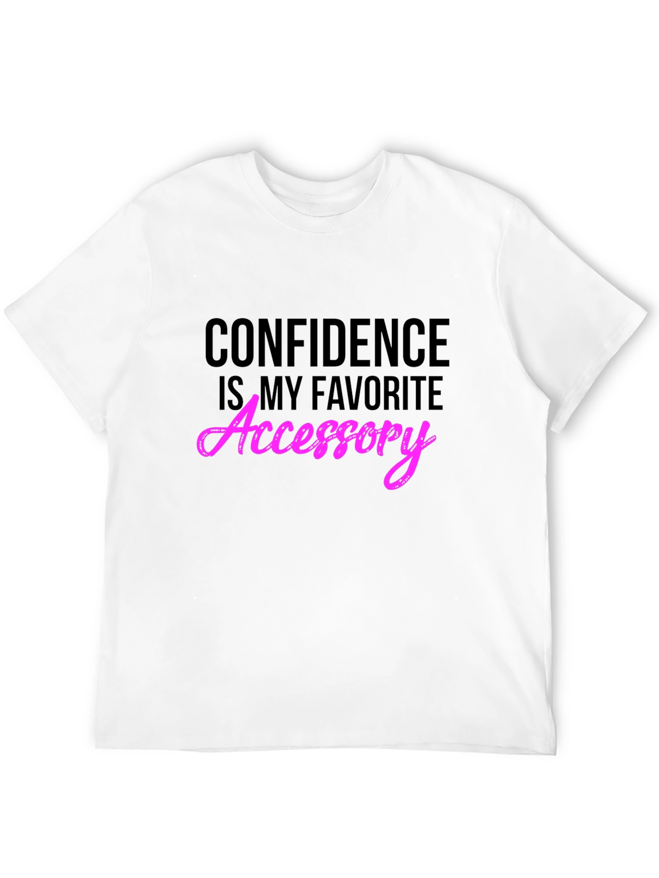 Black Confidence Accessory Black T-Shirt view 12