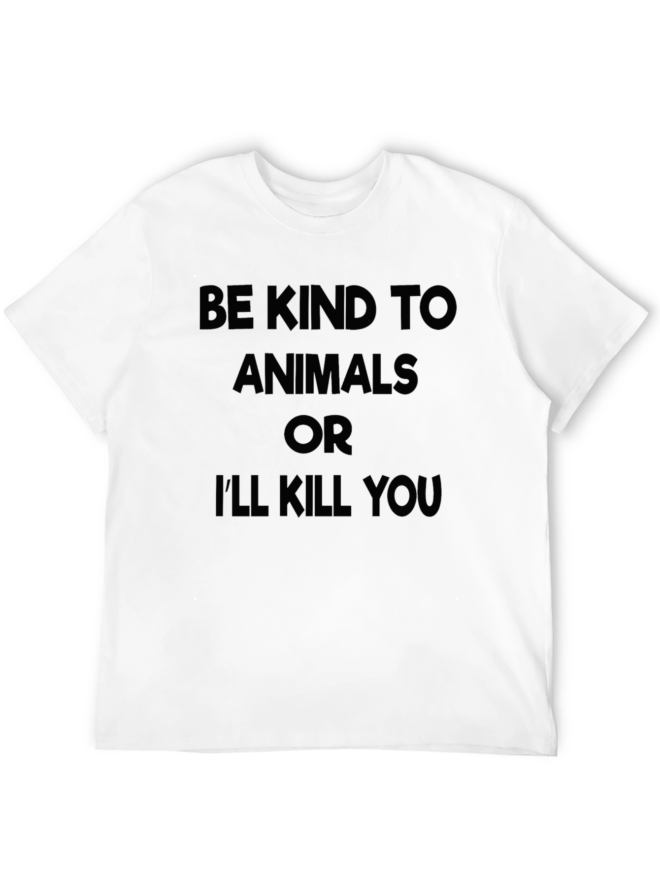 Black Be Kind to Animals Graphic T-Shirt view 12