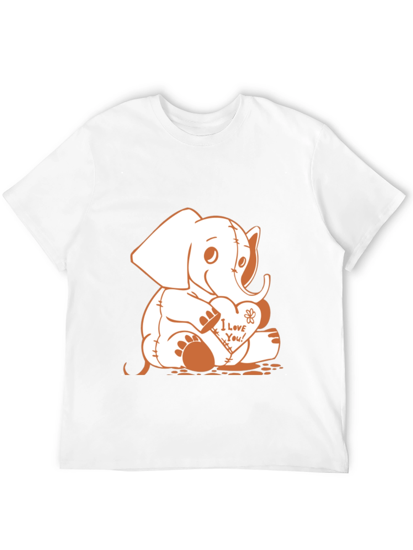 Black Elephant 'I Love You!' Graphic T-Shirt view 12