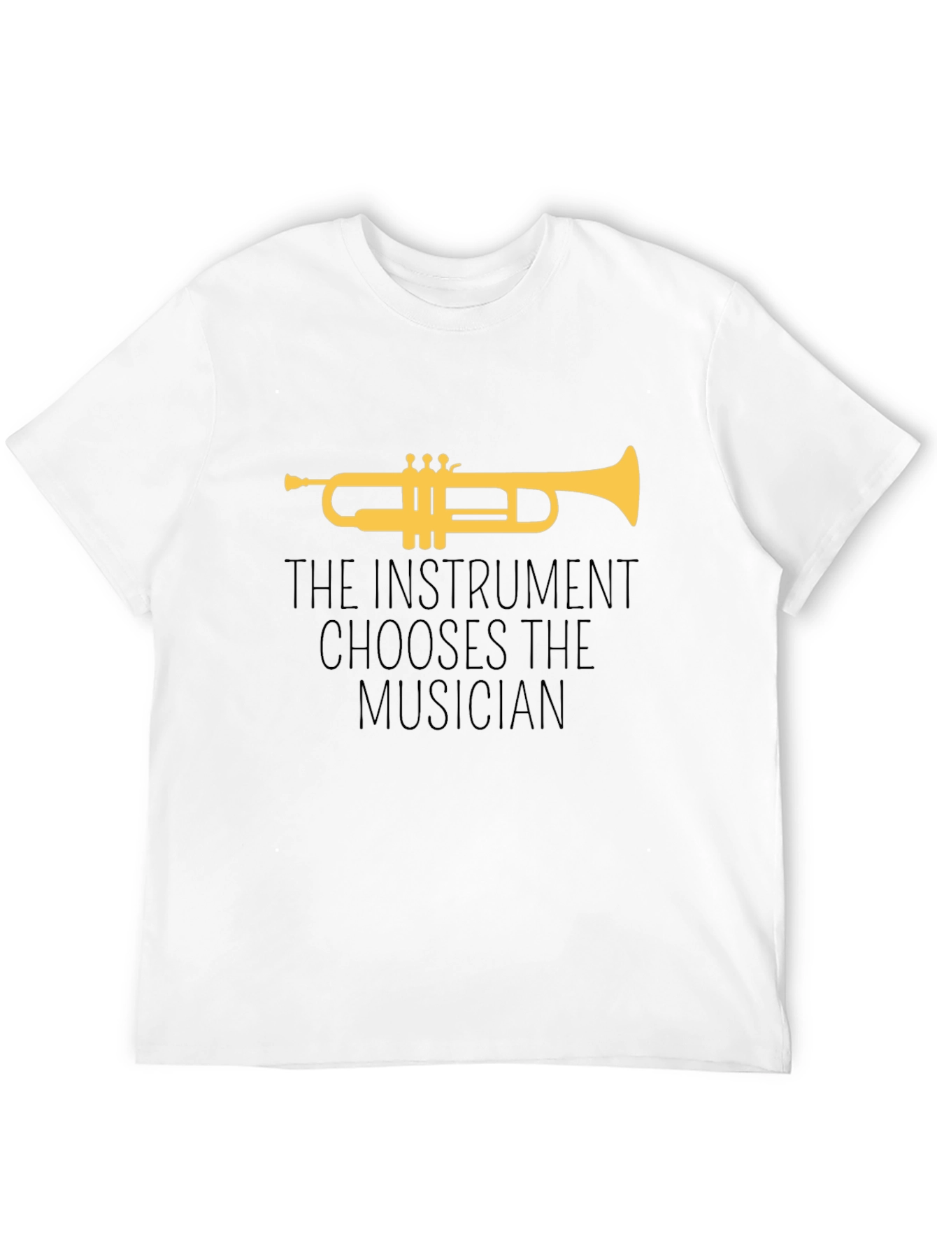 Black Trumpet Musician Graphic Tee view 12
