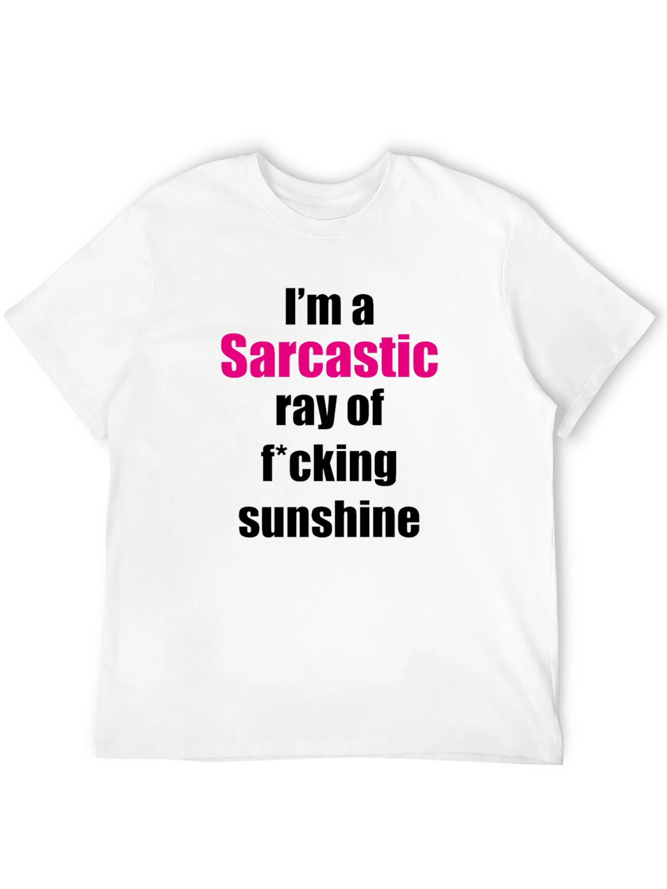 Black Sarcastic Sunshine Graphic Tee - Funny Sarcasm T-Shirt view 12