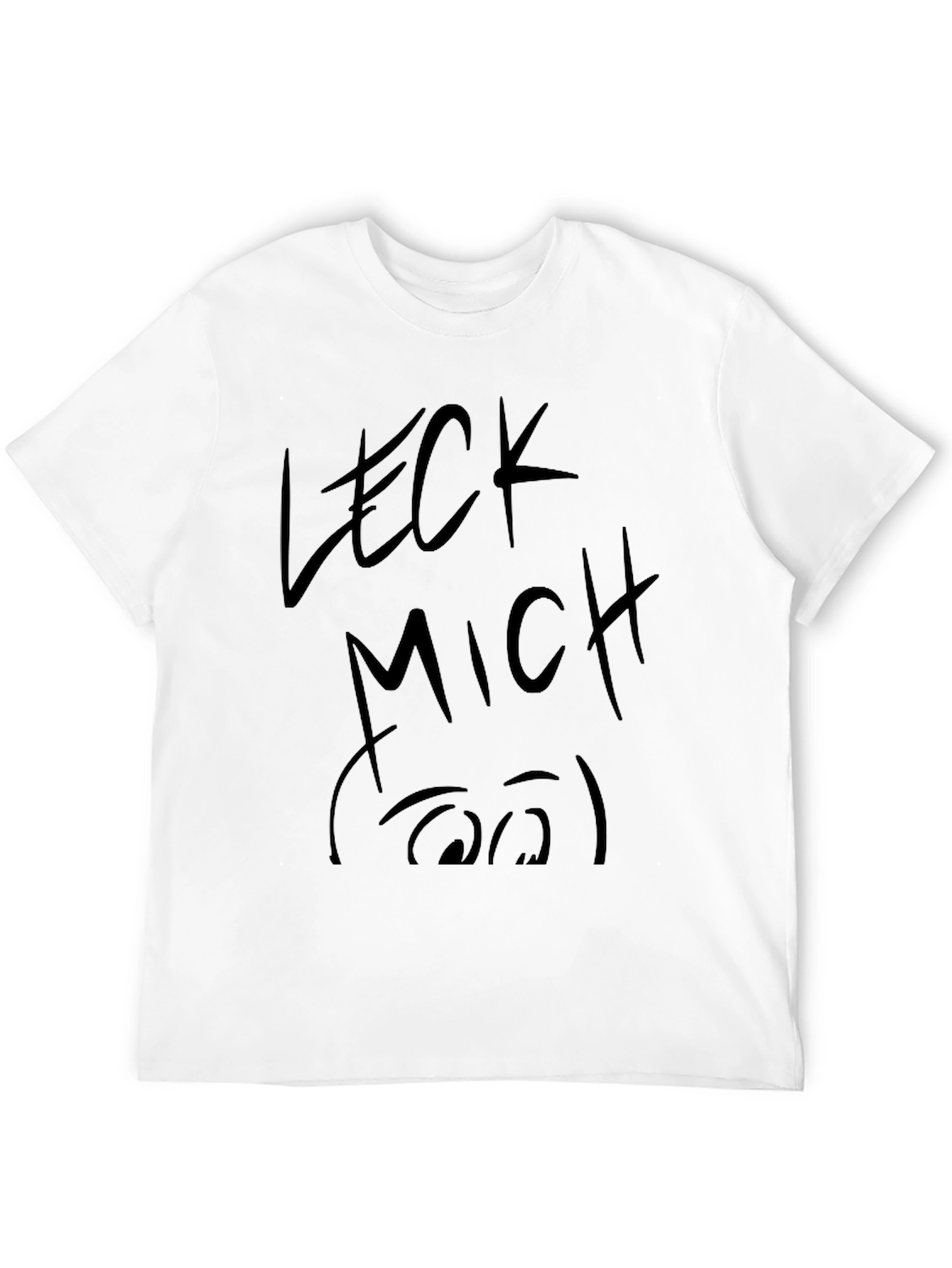 Black Leck Mich Funny Graphic Tee view 12