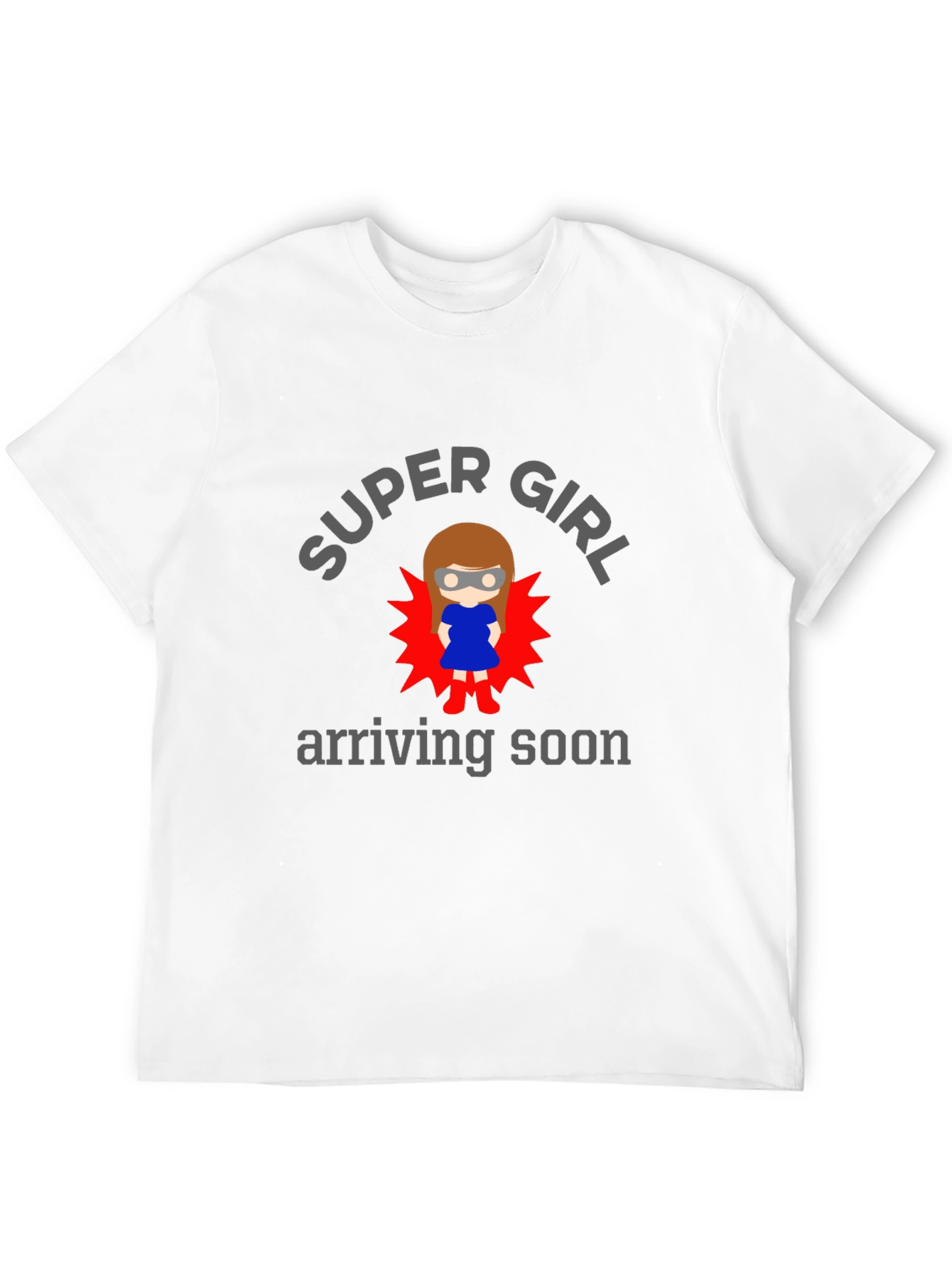 Black Super Girl Arriving Soon Graphic T-Shirt view 12