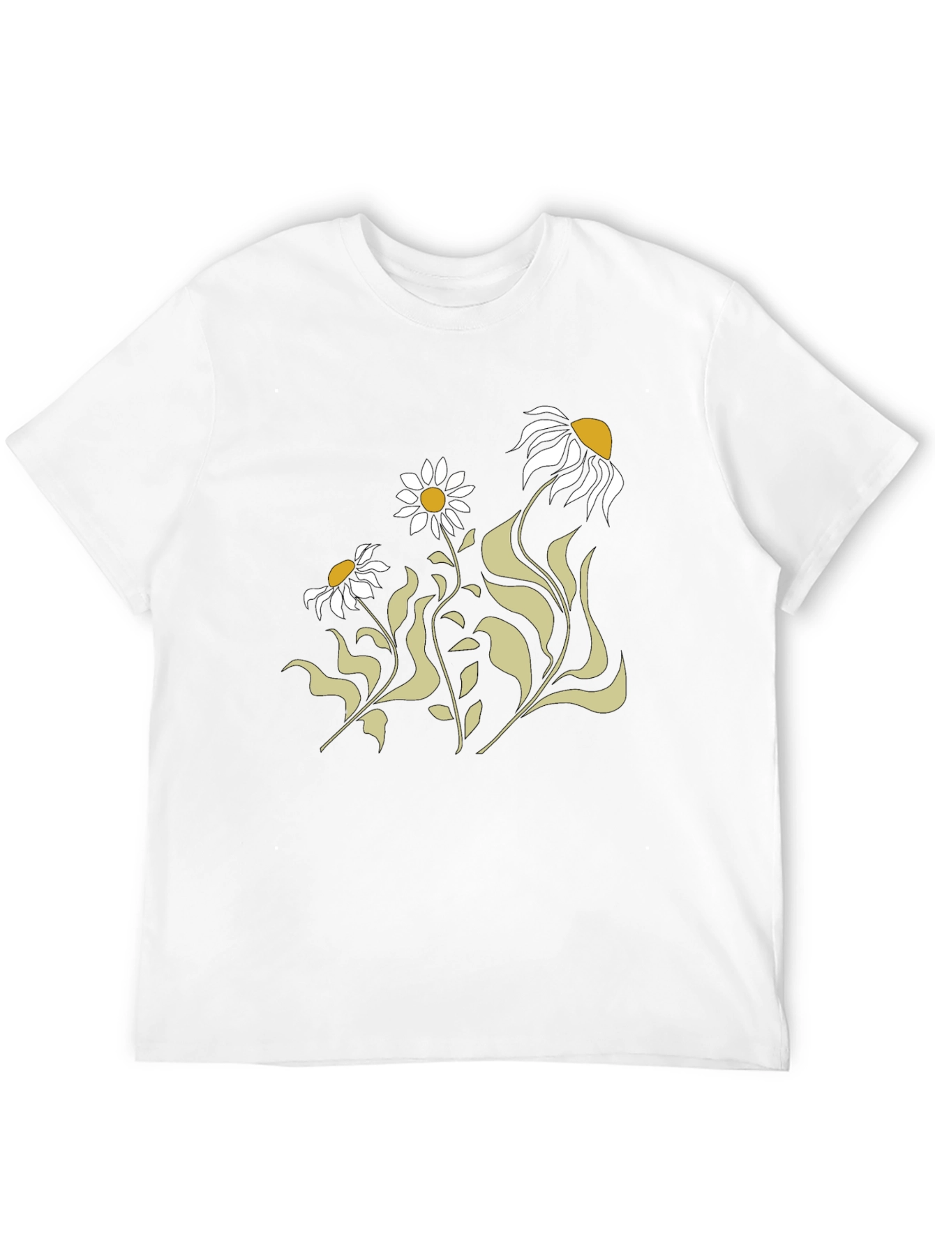 Black Floral Graphic Print T-Shirt view 12