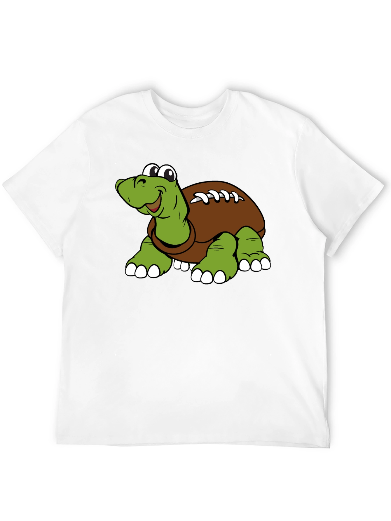 Black Cartoon Football Turtle Graphic T-Shirt view 12