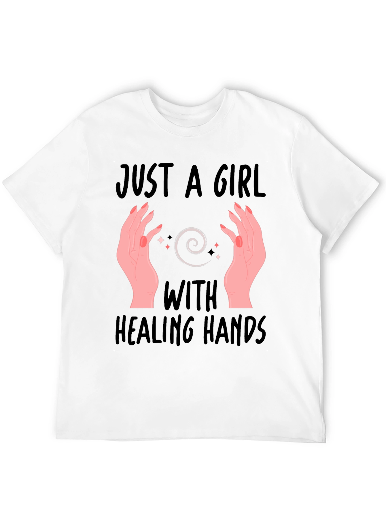 Healing Hands Graphic T-Shirt - Spiritual Design - 12