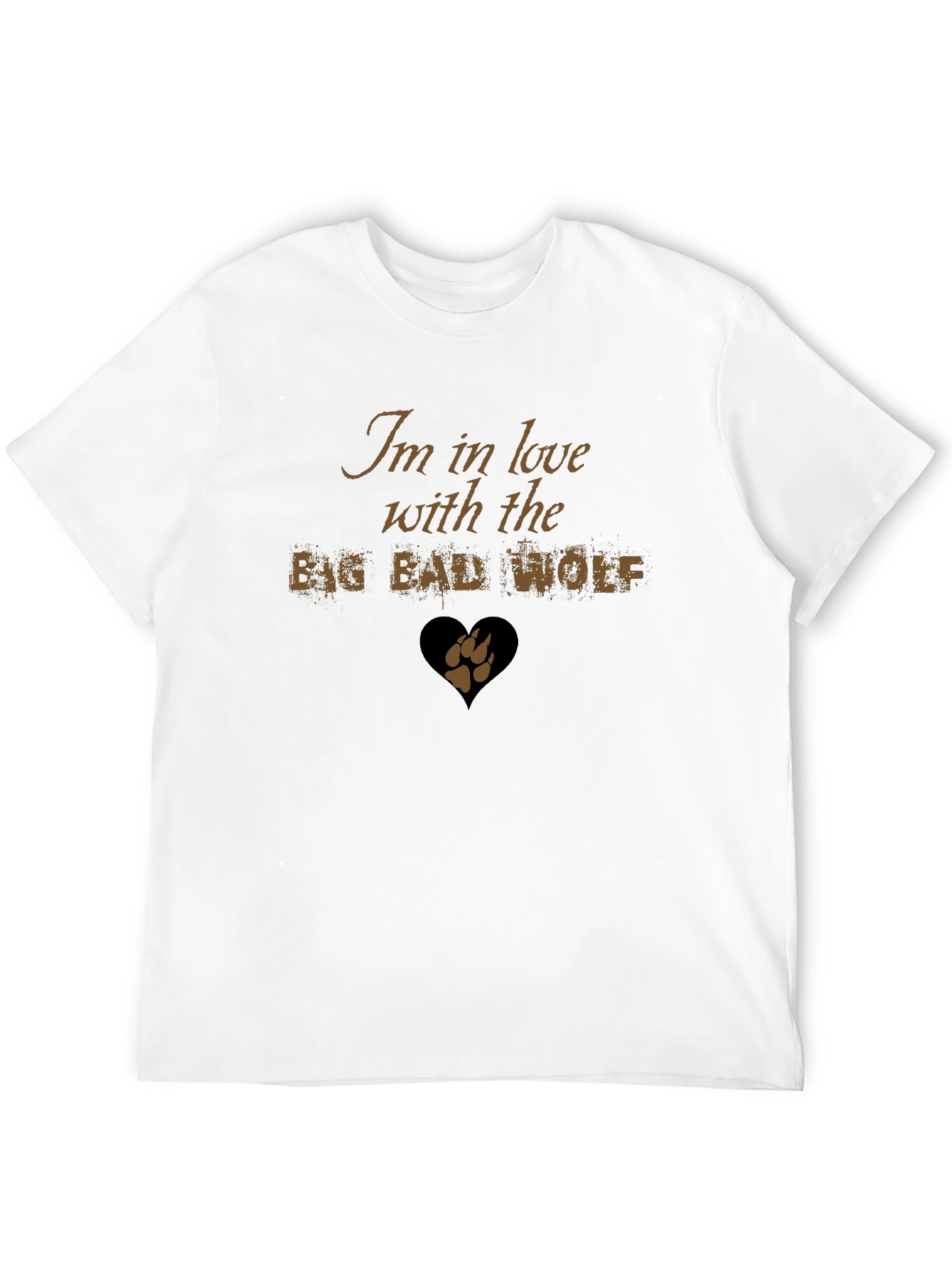 Black I'm in Love with the Big Bad Wolf T-Shirt view 12