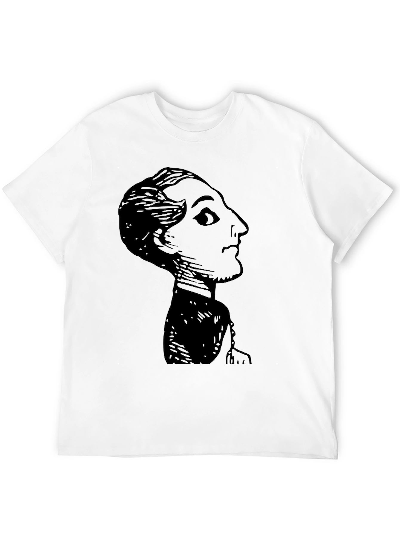 Black Vintage Silhouette Graphic Black T-Shirt view 12