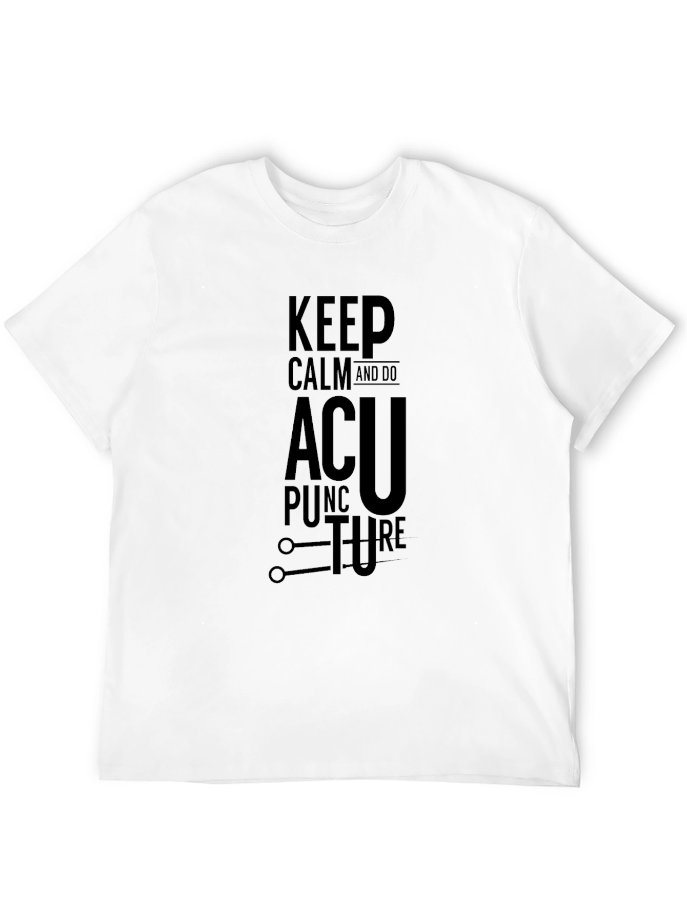 Black Keep Calm and Do Acupuncture T-Shirt view 12