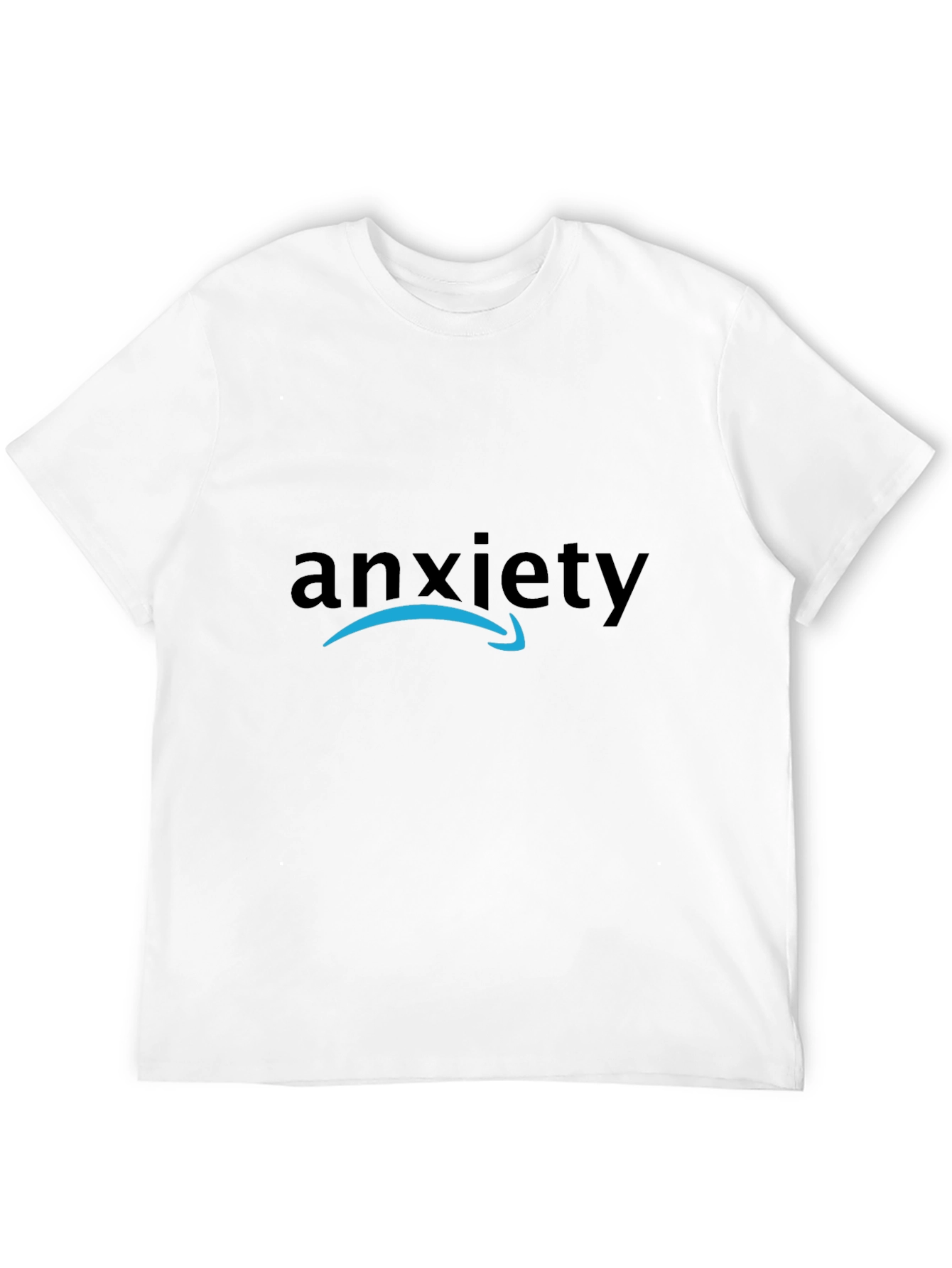 Black Anxiety Amazon Logo T-Shirt - Soft Cotton Blend view 12