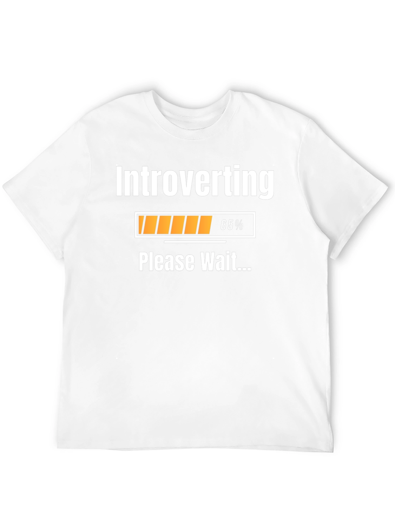 Black Introverting Please Wait T-Shirt - Funny Introvert Tee view 12
