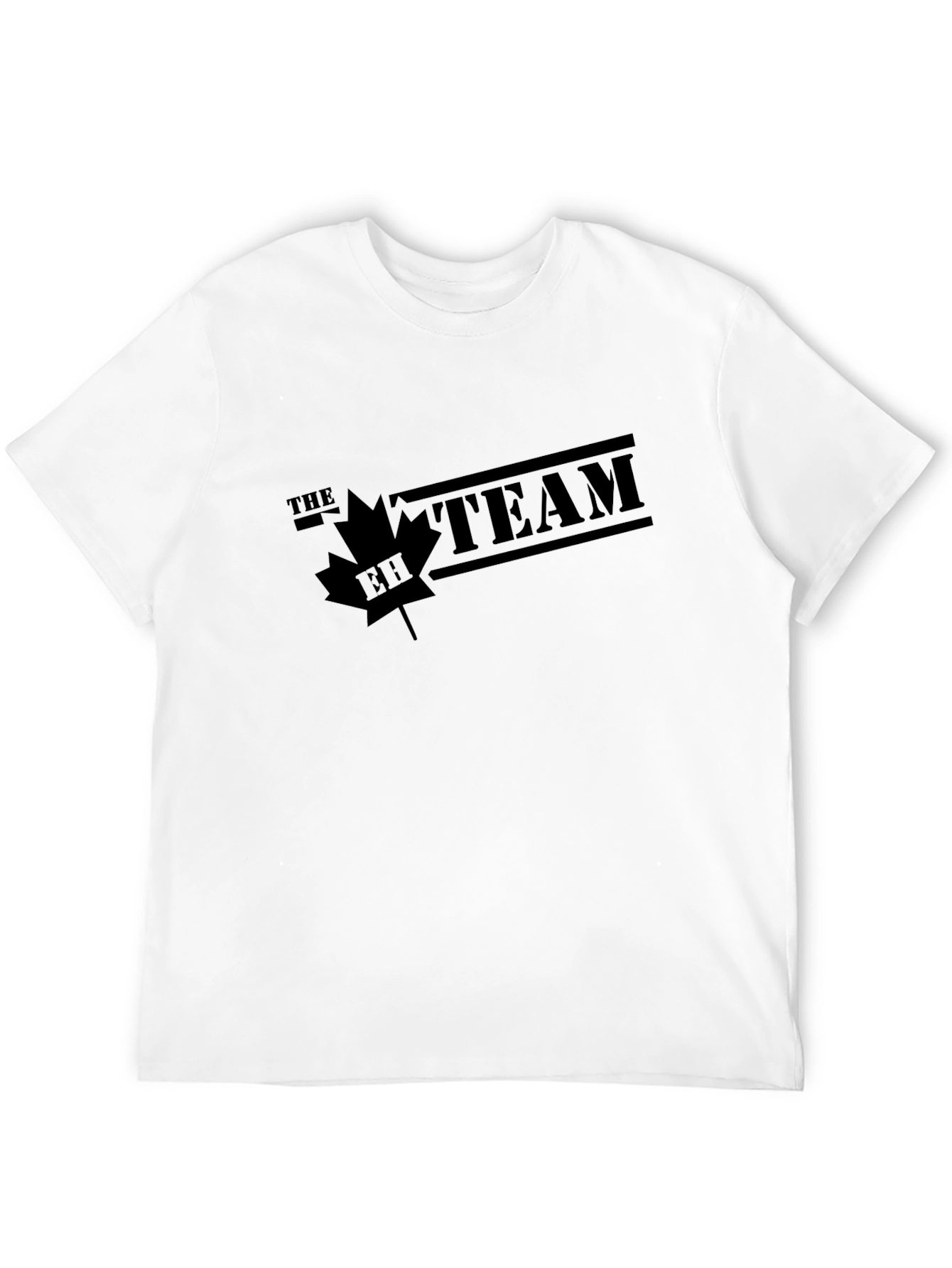 Black The EH Team Graphic T-Shirt - Maple Leaf Design view 12