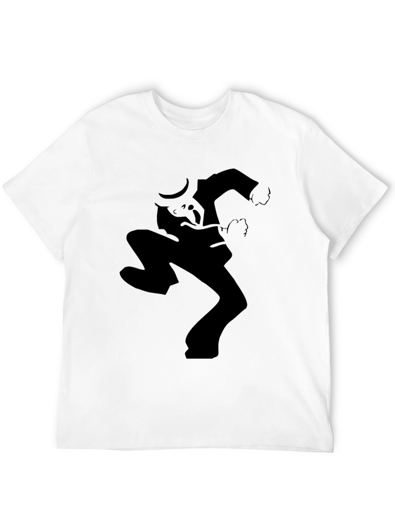 Black Silhouette Dance Graphic Tee - Black Casual Style view 12