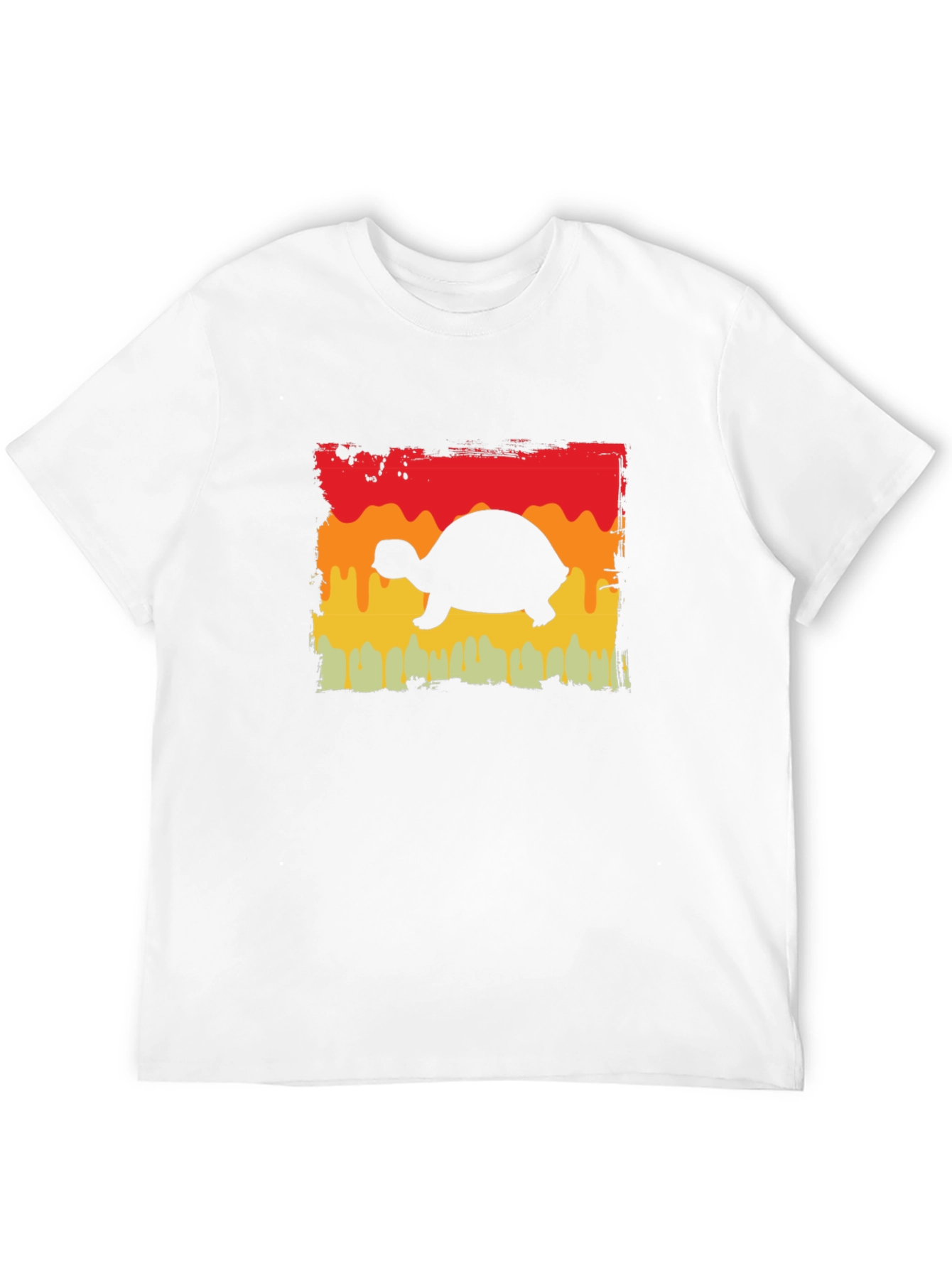 Black Retro Turtle Graphic Tee - Black view 12