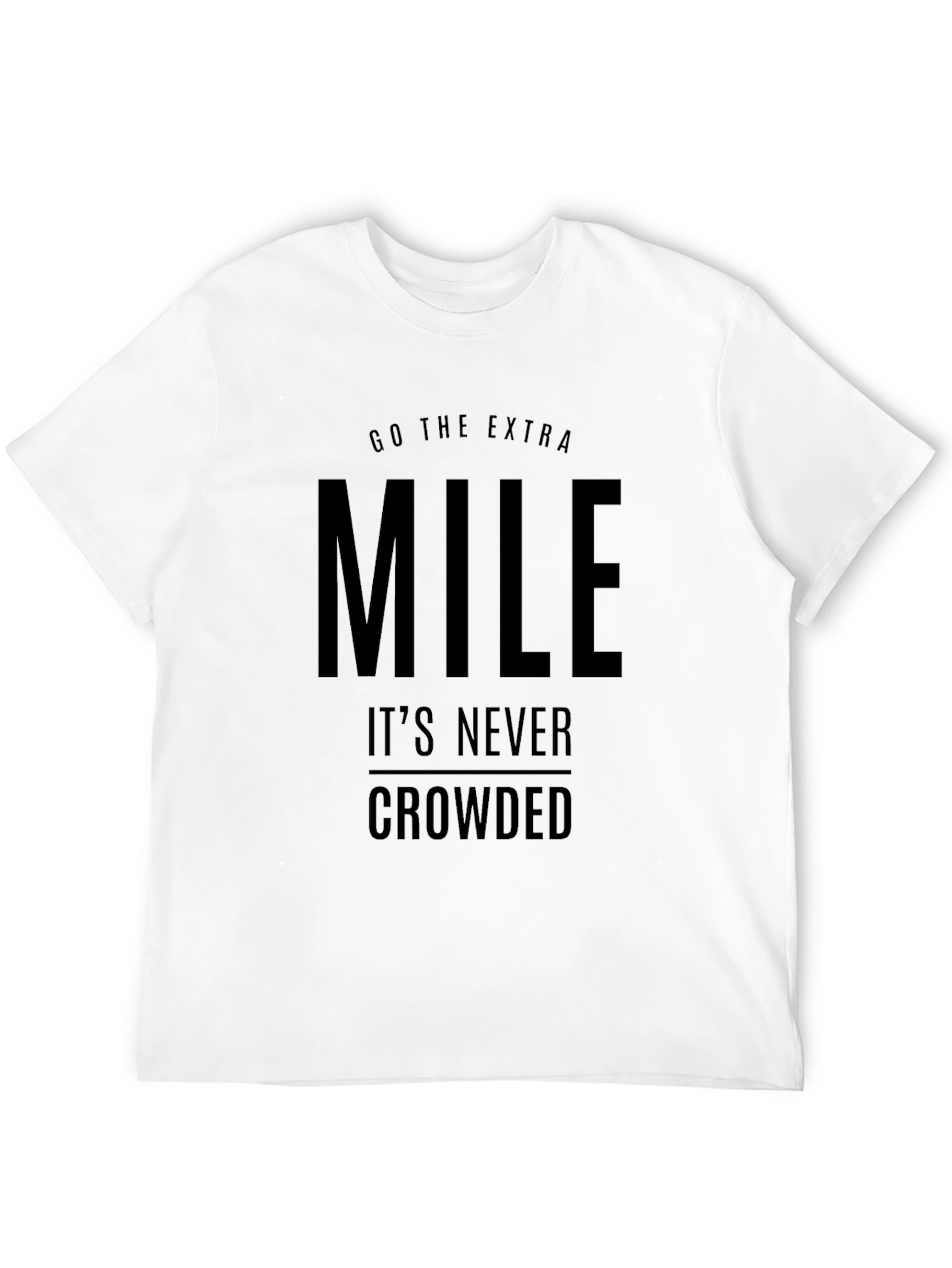 Black Go The Extra Mile Black Graphic Tee view 12