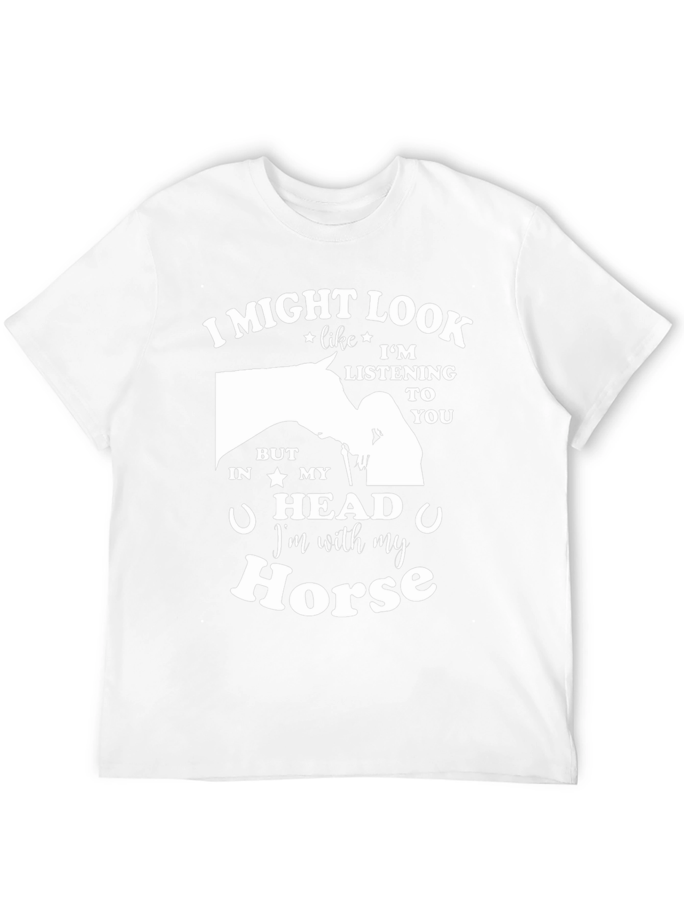 Black I'm With My Horse Graphic T-Shirt view 12