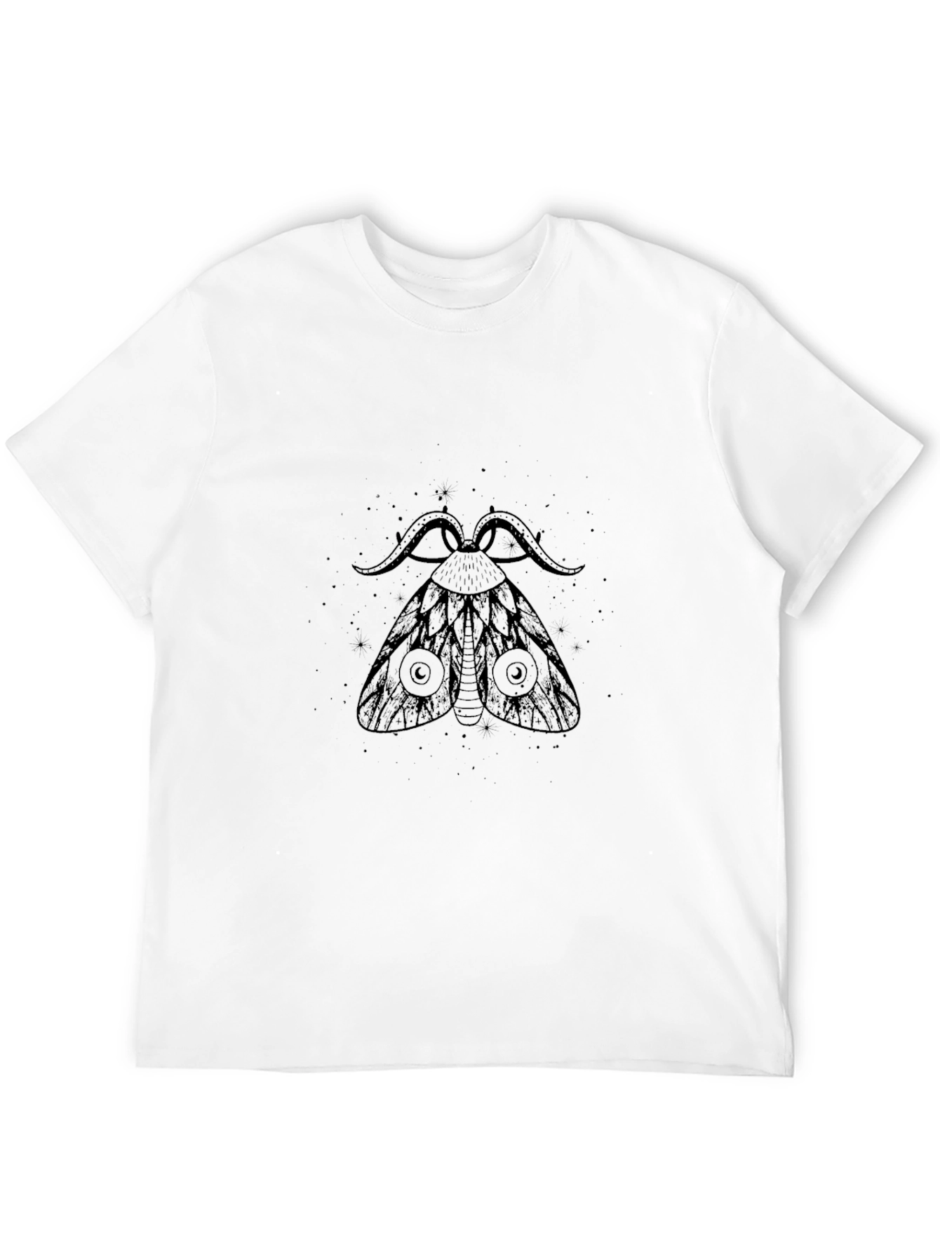 Black Moth Graphic Black T-Shirt view 12