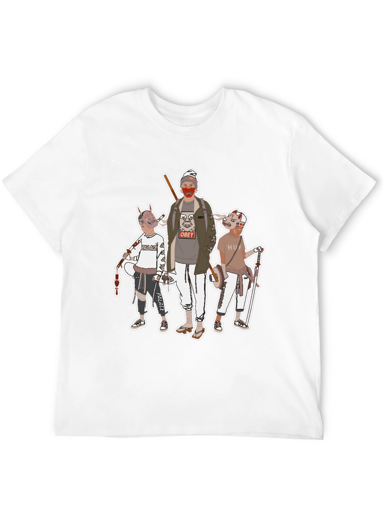 Black Graphic Print Crew Neck T-Shirt view 12