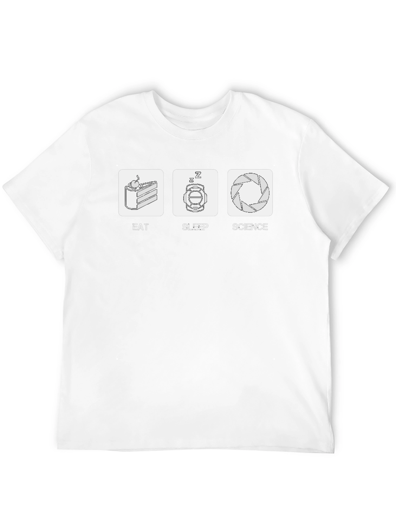 Black Eat Sleep Science T-Shirt - Funny Geek Tee view 12