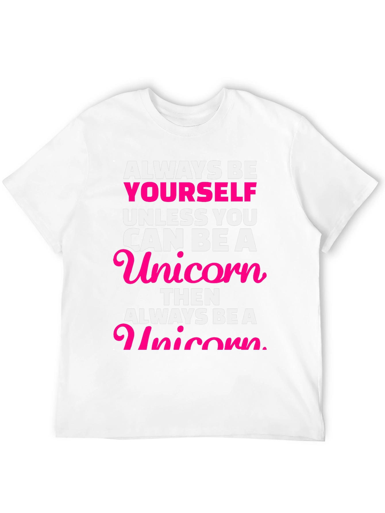 Black Always Be Yourself Unicorn Graphic Tee view 12