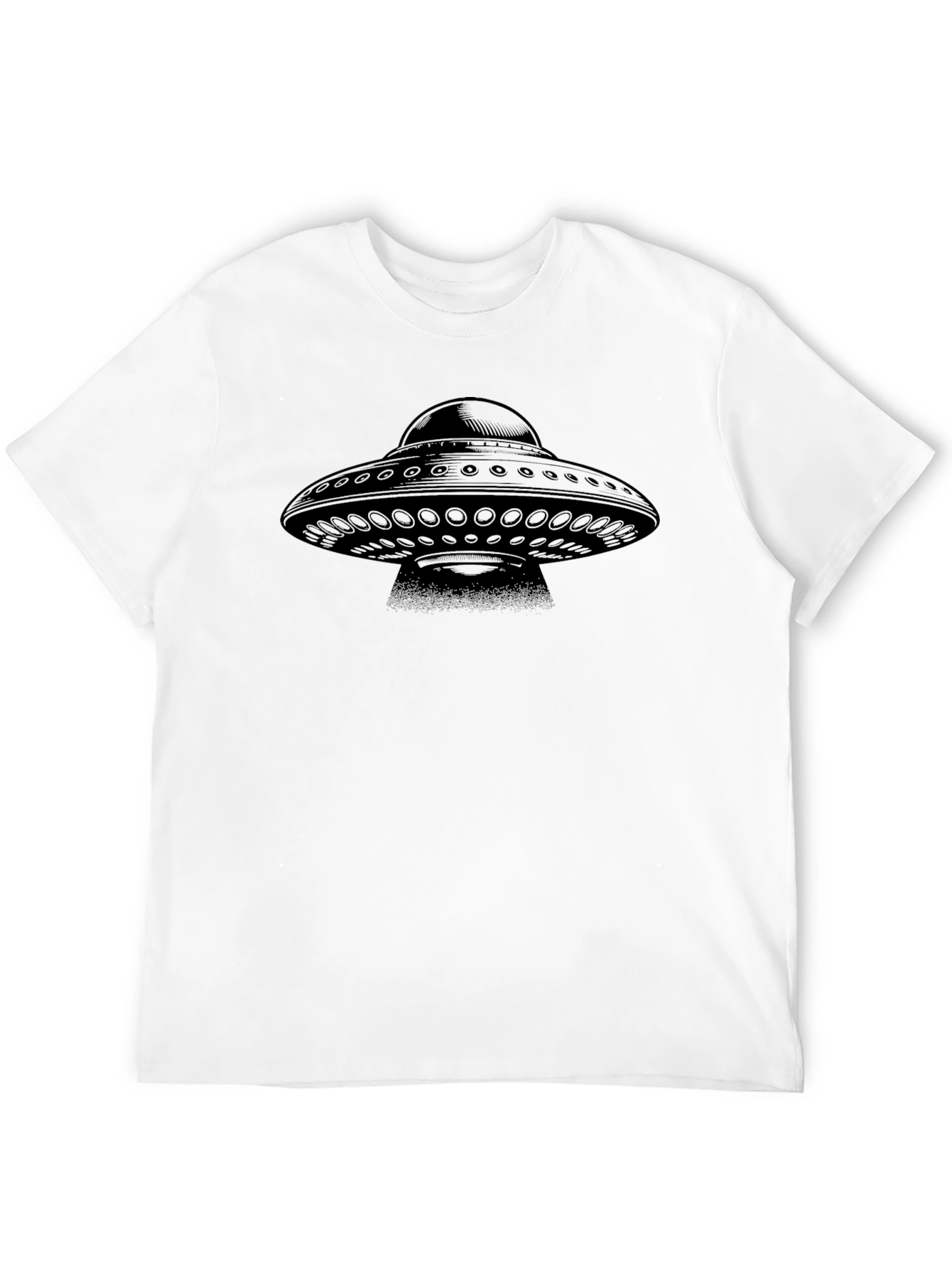 Black UFO Graphic Tee - Men's Black T-Shirt view 12