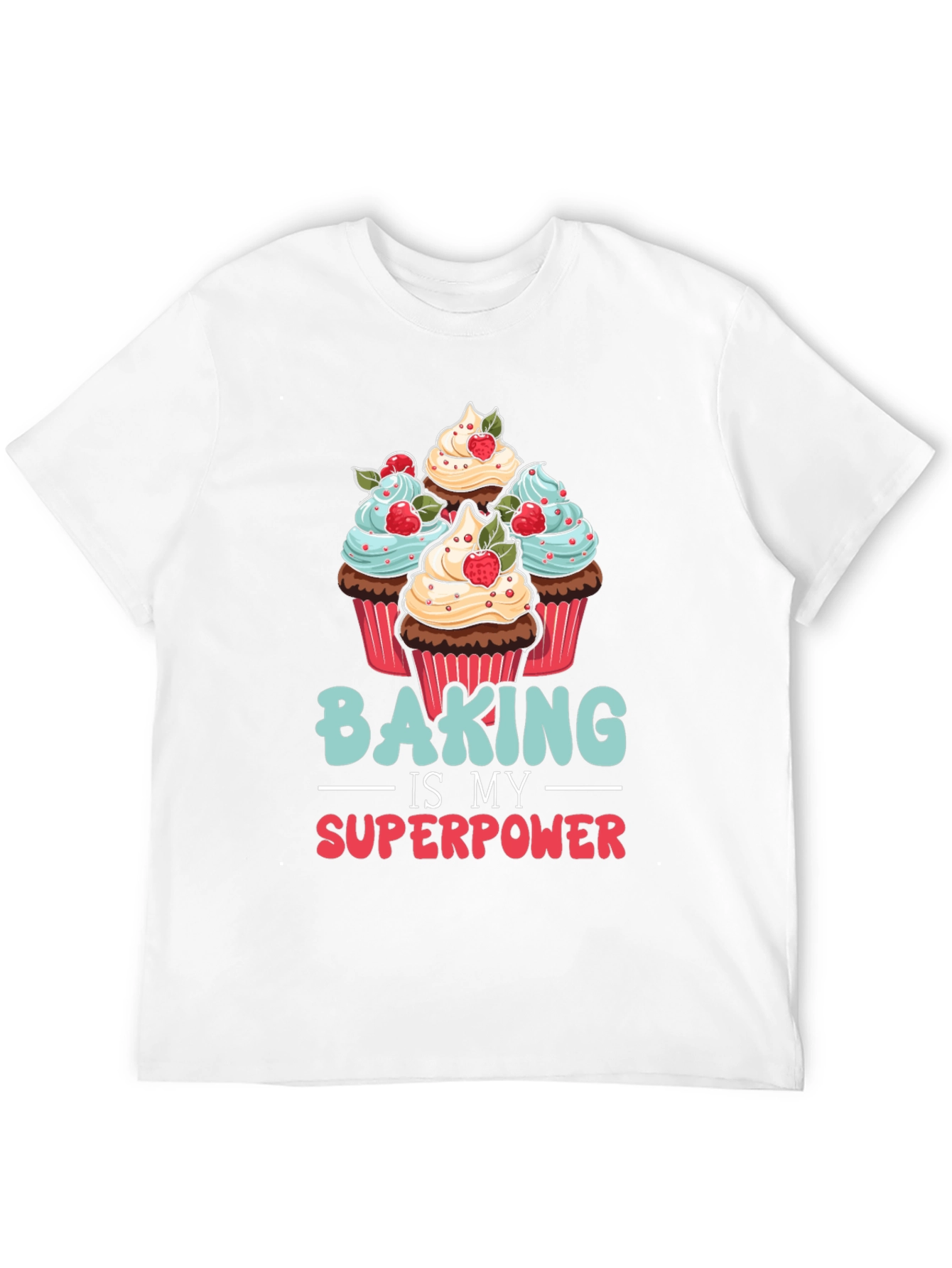 Black Baking is My Superpower Graphic T-Shirt view 12