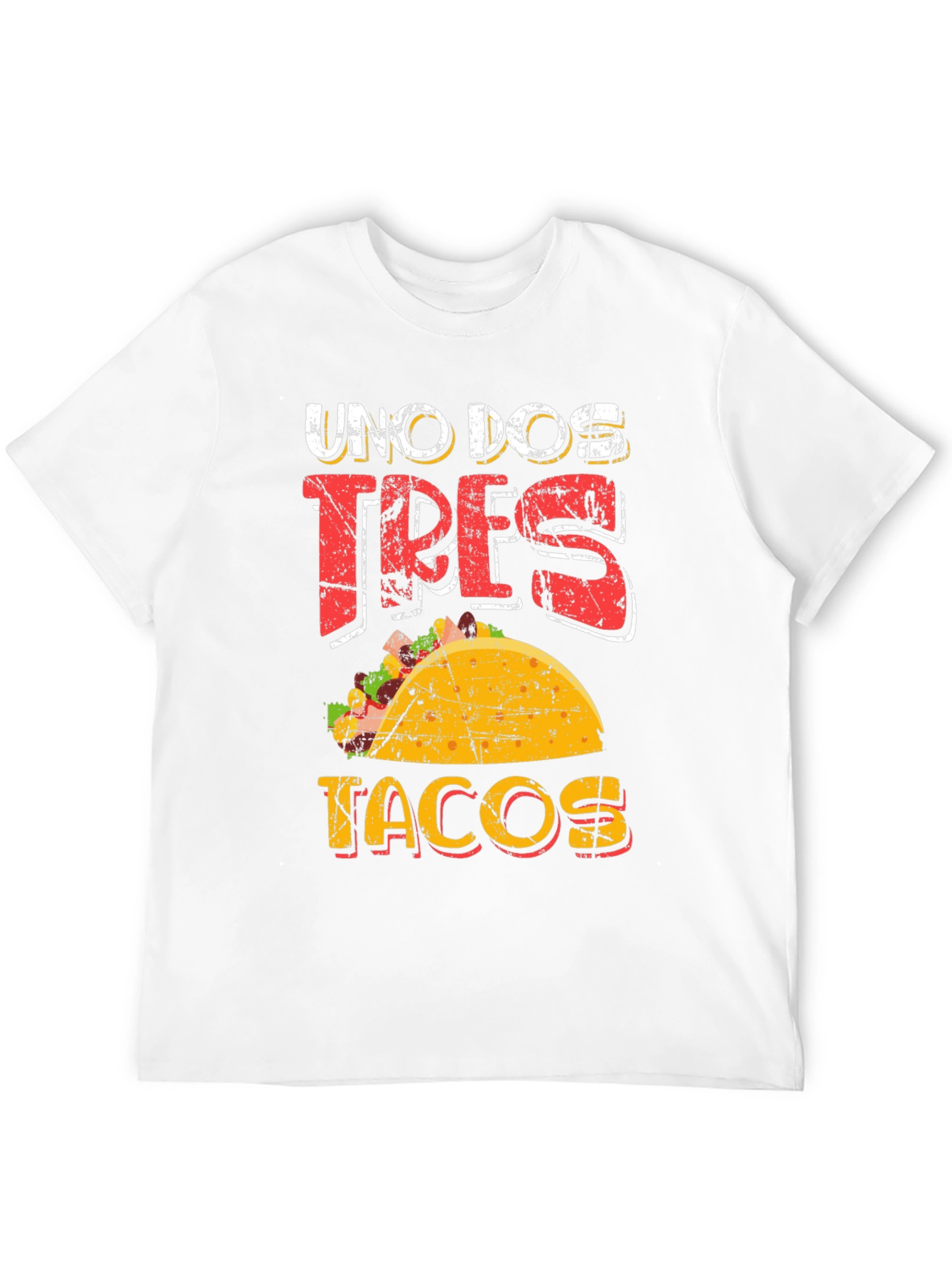 Black Uno Dos Tres Tacos Graphic T-Shirt view 12