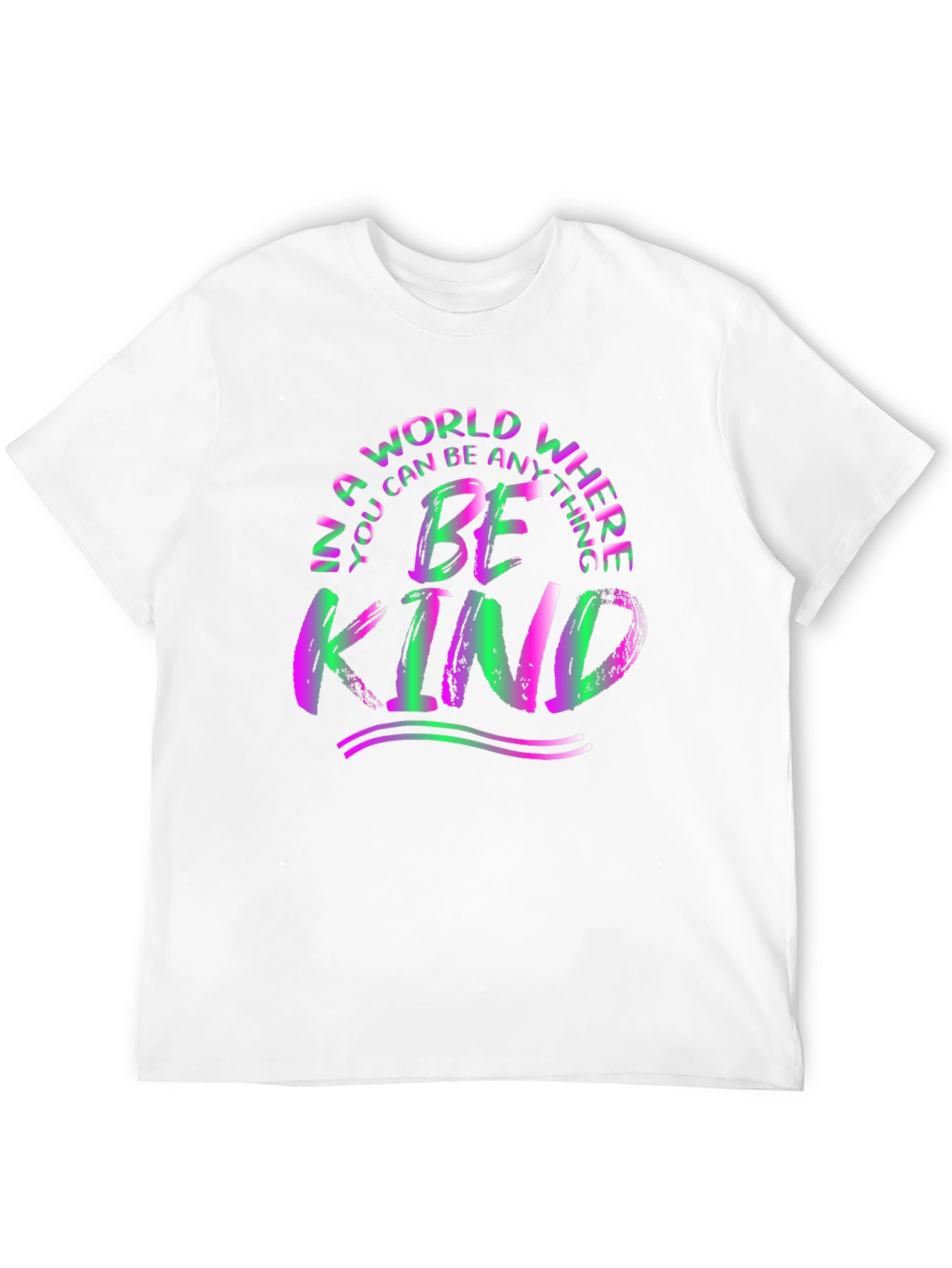 Black Be Kind T-Shirt - Colorful Graphic Tee view 12