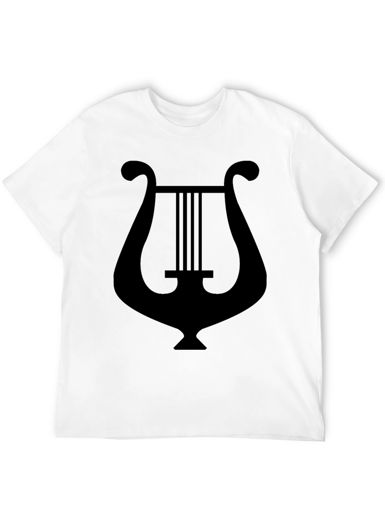 Black Lyre Graphic Tee - Classic Black T-Shirt view 12
